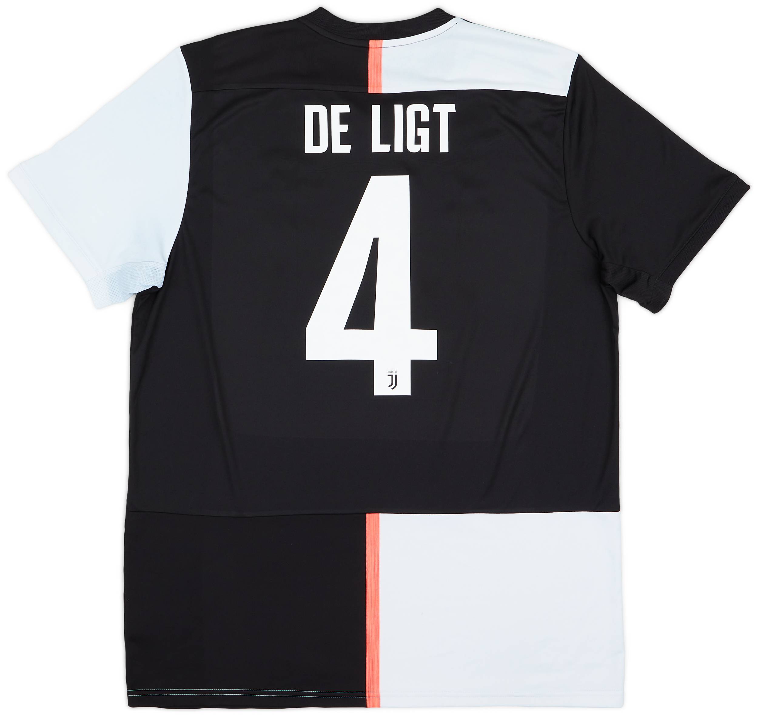 Juventus DE LIGT 4番 2019-20 Juventus Home Shirt De Ligt #4 - 5/10 - (XL)
