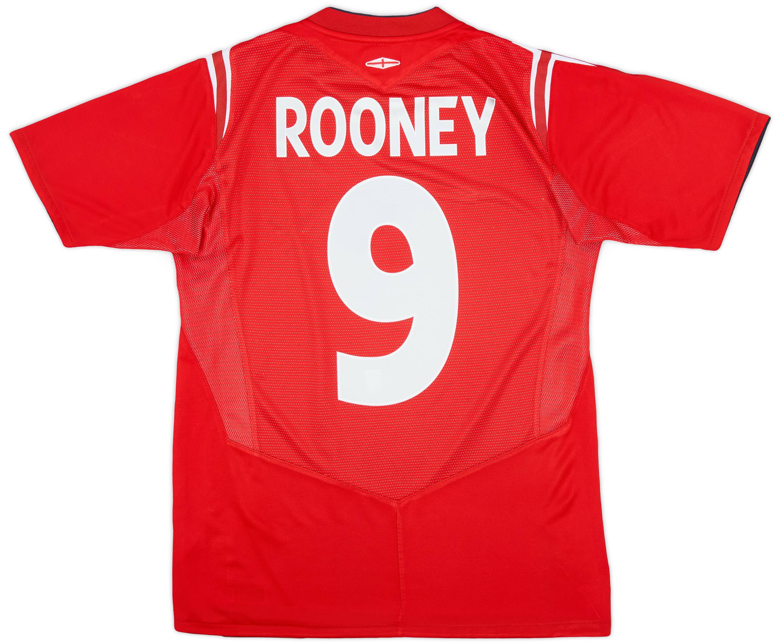2004-06 England Away Shirt Rooney #9 - 9/10 - (S)