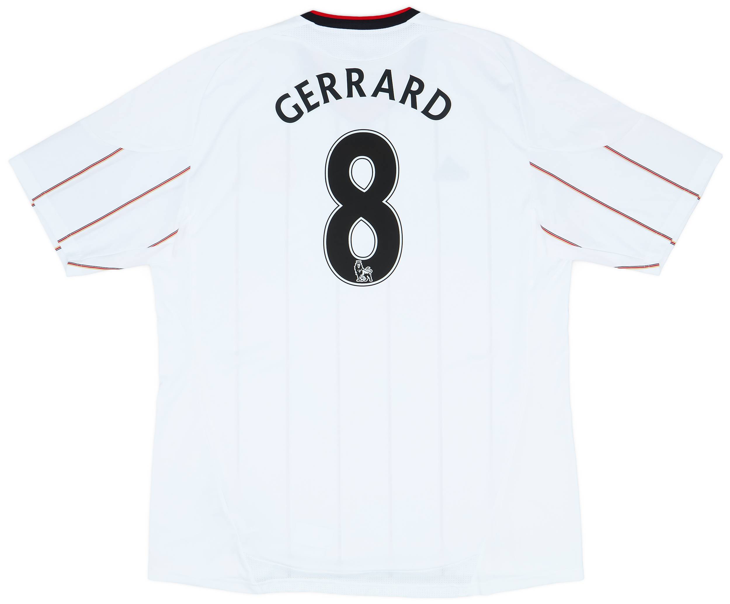 2010-11 Liverpool Away Shirt Gerrard #8 - 9/10 - (XXL)