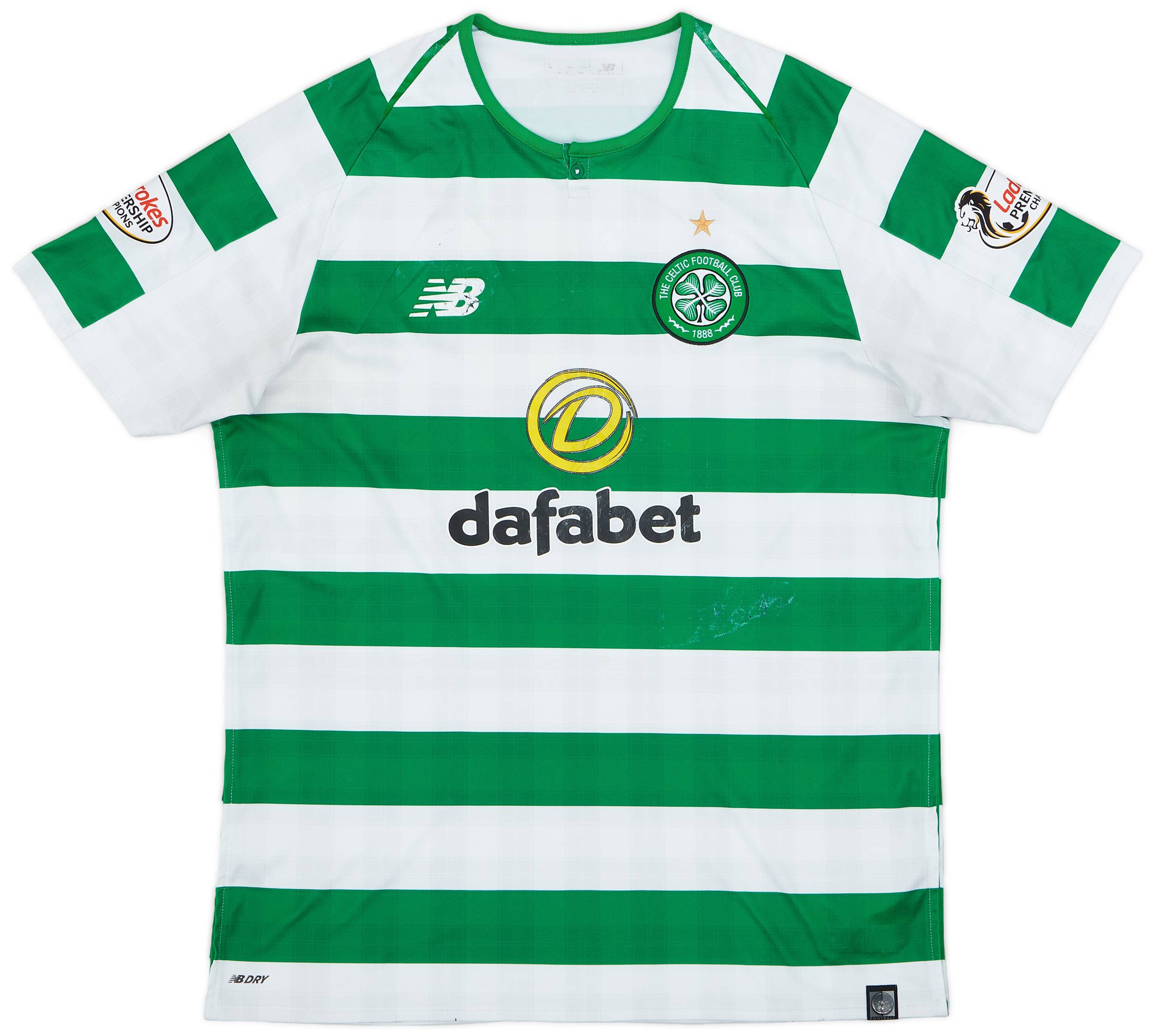 2018-19 Celtic Home Shirt - 4/10 - (L)