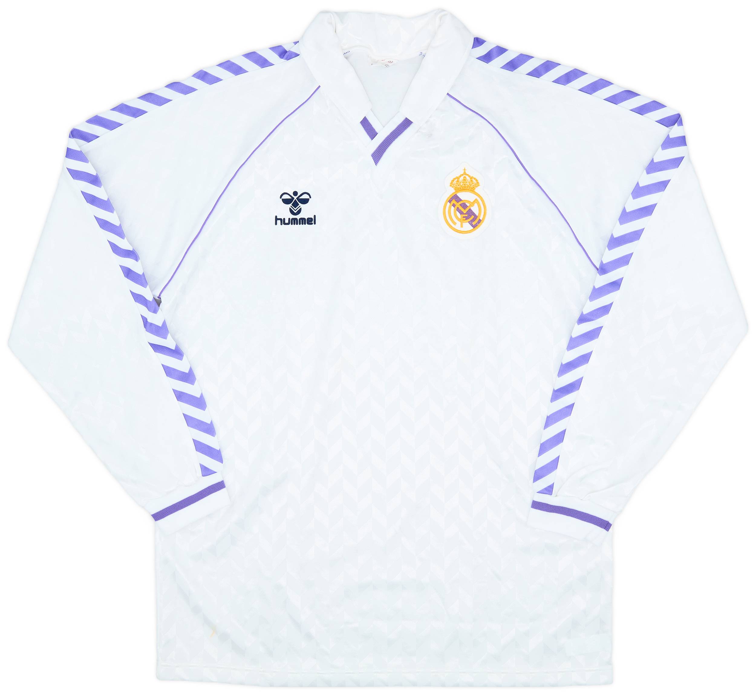 R. MADRID HOME 85/86 - Vintage Jersey - Sanchez # 9 - HUMMEL
