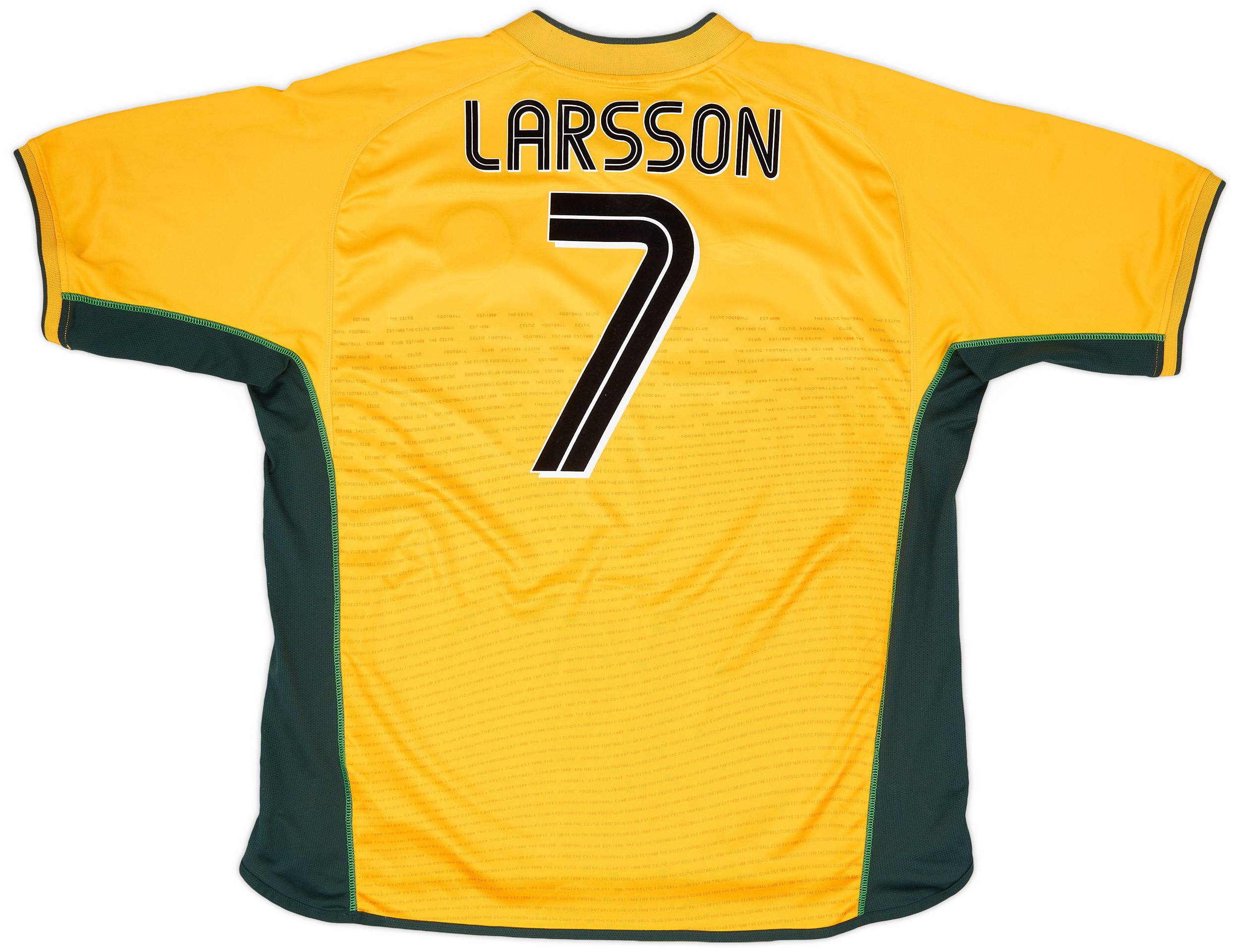 2002-03 Celtic Away Shirt Larsson #7 - 8/10 - (XXL)