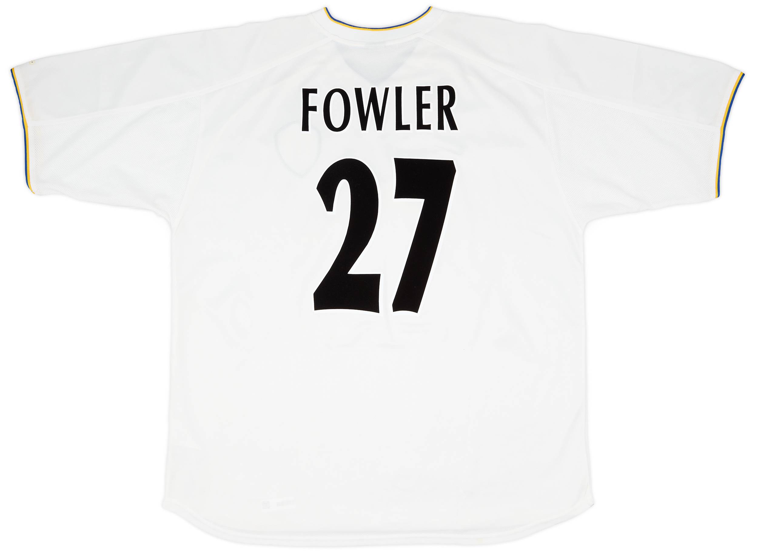 2000-02 Leeds United Home Shirt Fowler #27 - 6/10 - (XXL)