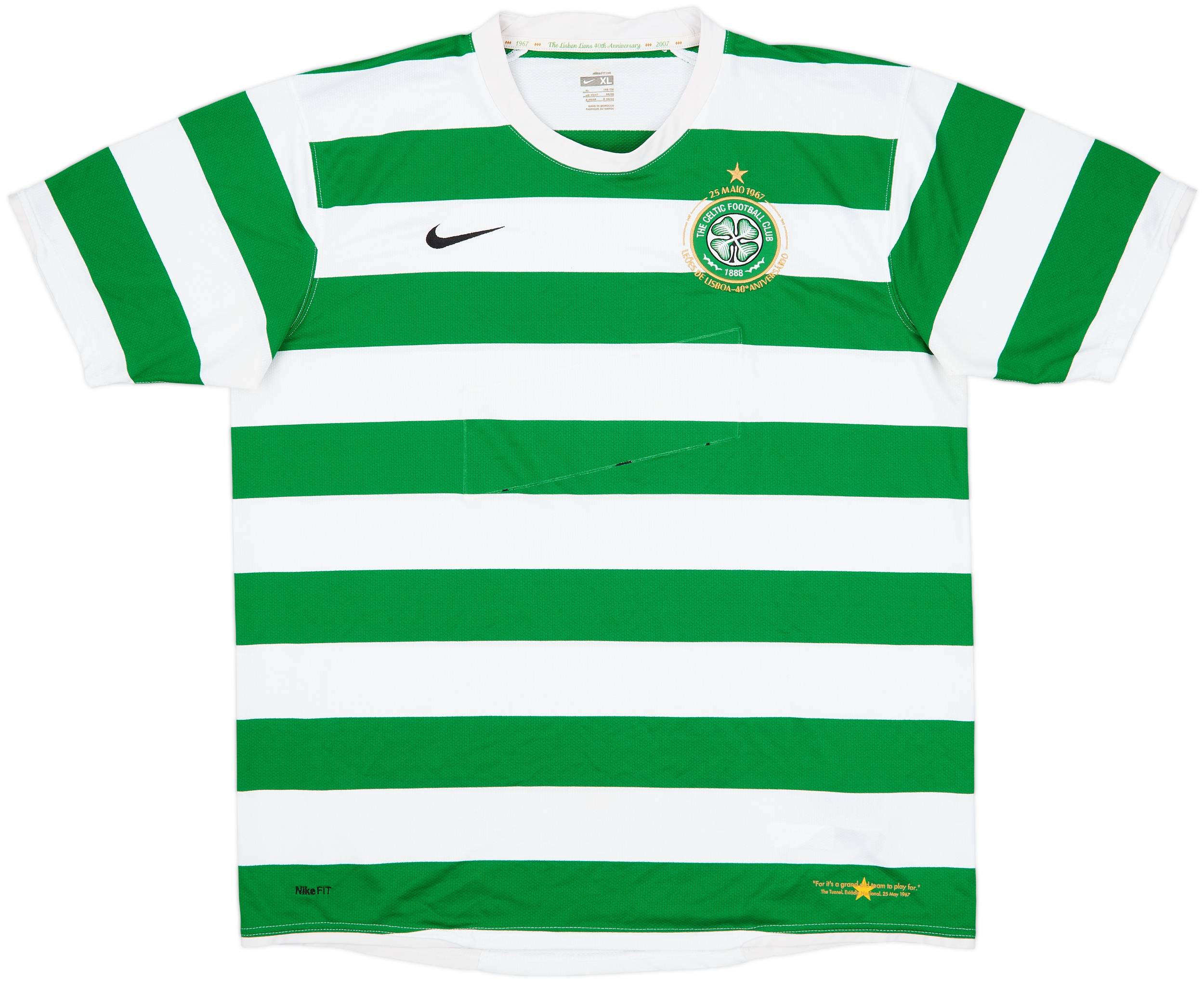 2007-08 Celtic Home Shirt - 4/10 - (XL)