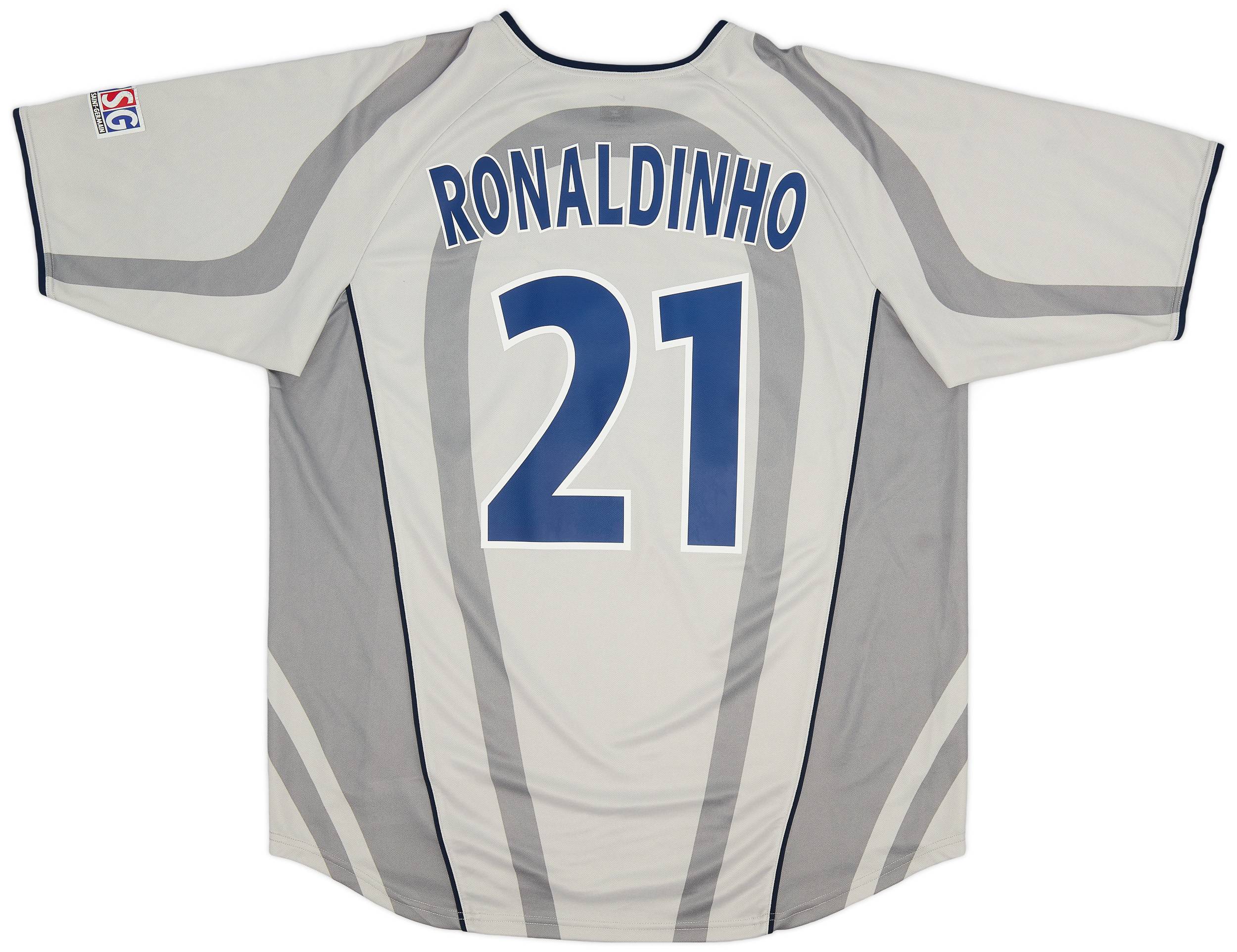 2001-02 Paris Saint-Germain Away Shirt Ronaldinho #21 - 8/10 - (XL)