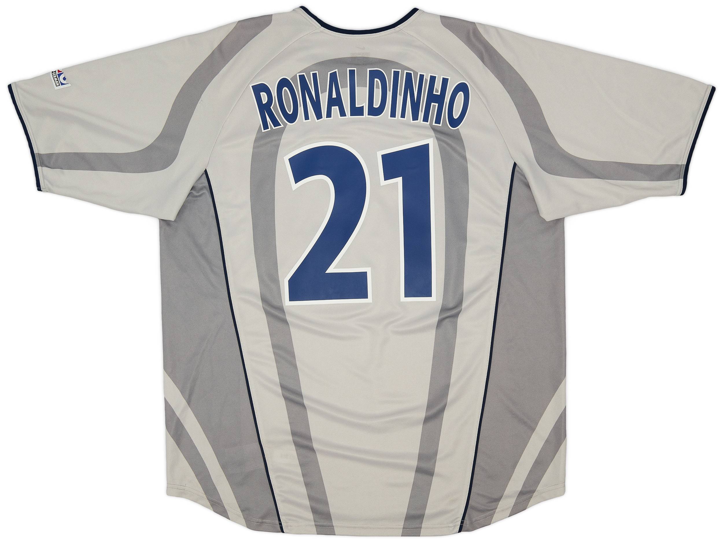 パリ・サンジェルマン 01-02 アウェイ ロナウジーニョ 21 ゲームシャツ 2001-02 Paris Saint-Germain Away Shirt Ronaldinho #21 - 7/10