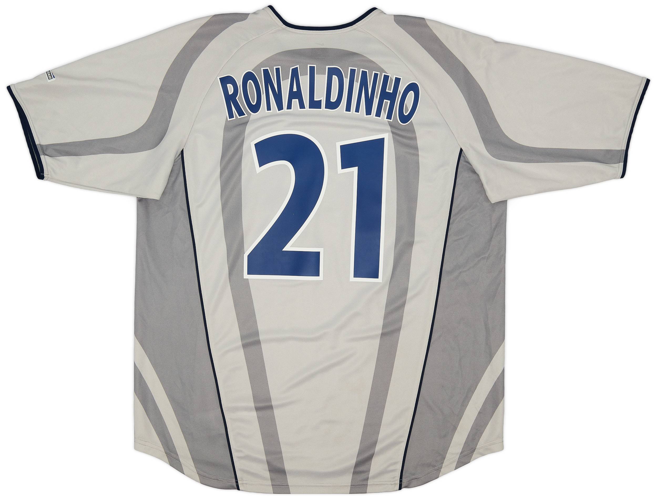 2001-02 Paris Saint-Germain Away Shirt Ronaldinho #21 - 7/10