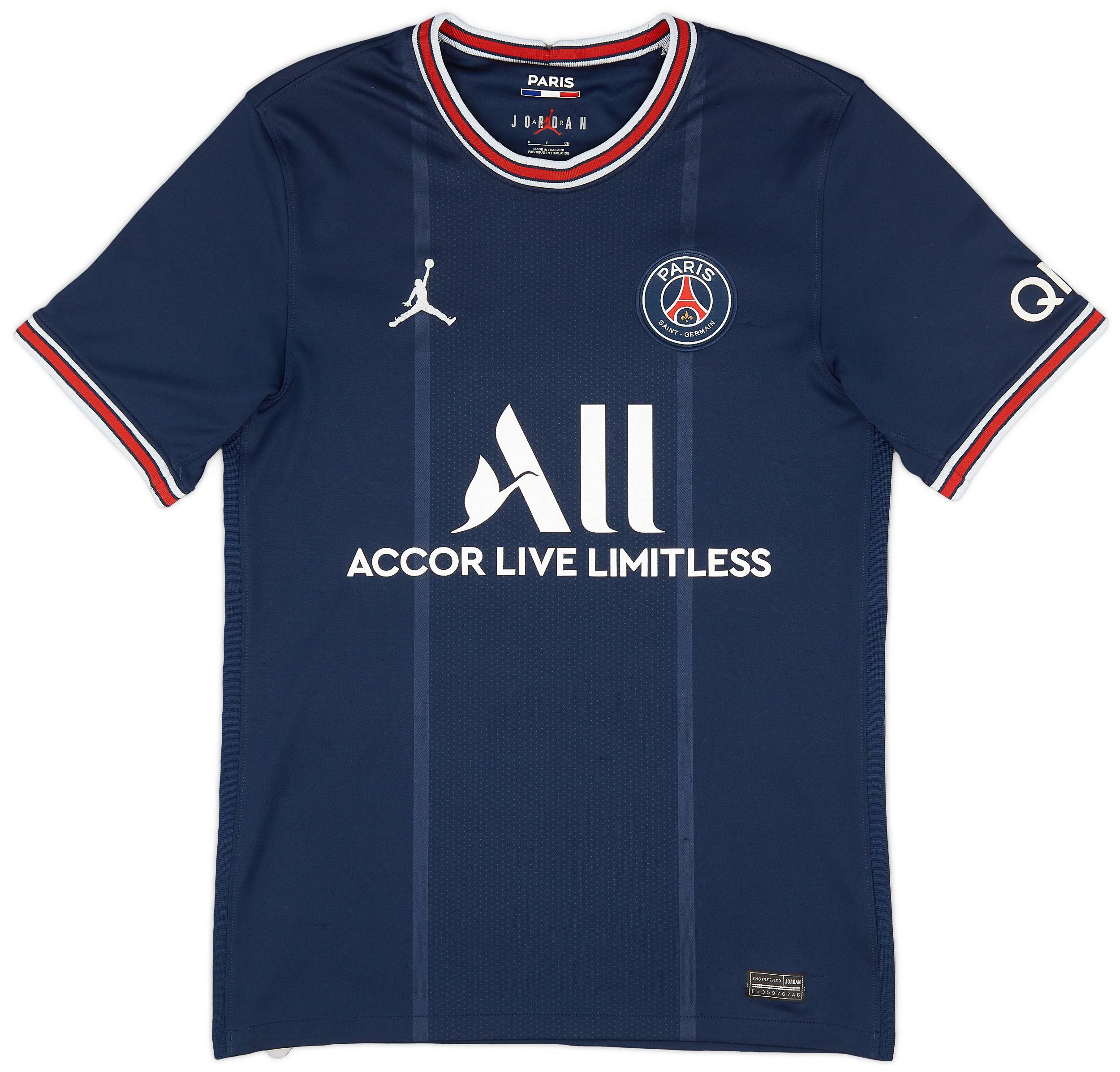 2021-22 Paris Saint-Germain Home Shirt Mbappe #7 - 8/10 - (S)