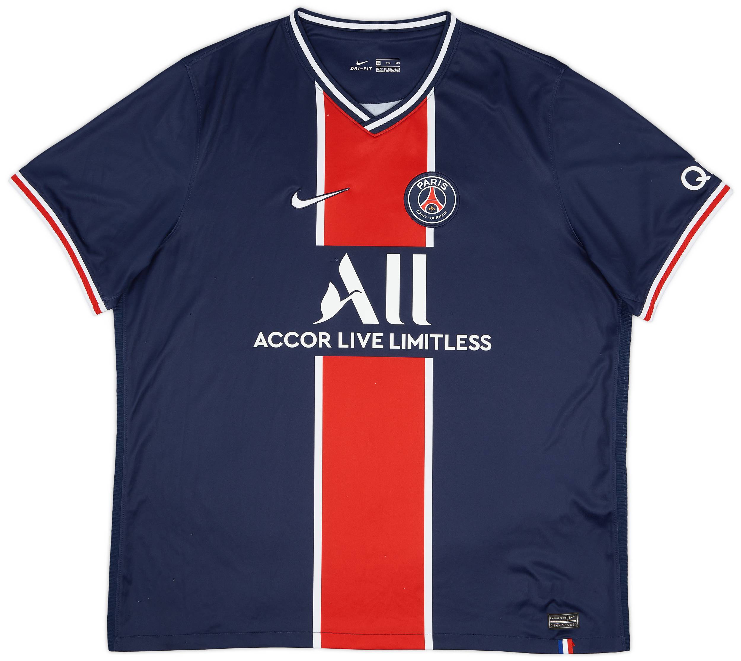 2020-21 Paris Saint-Germain Home Shirt - 8/10 - (XXL)