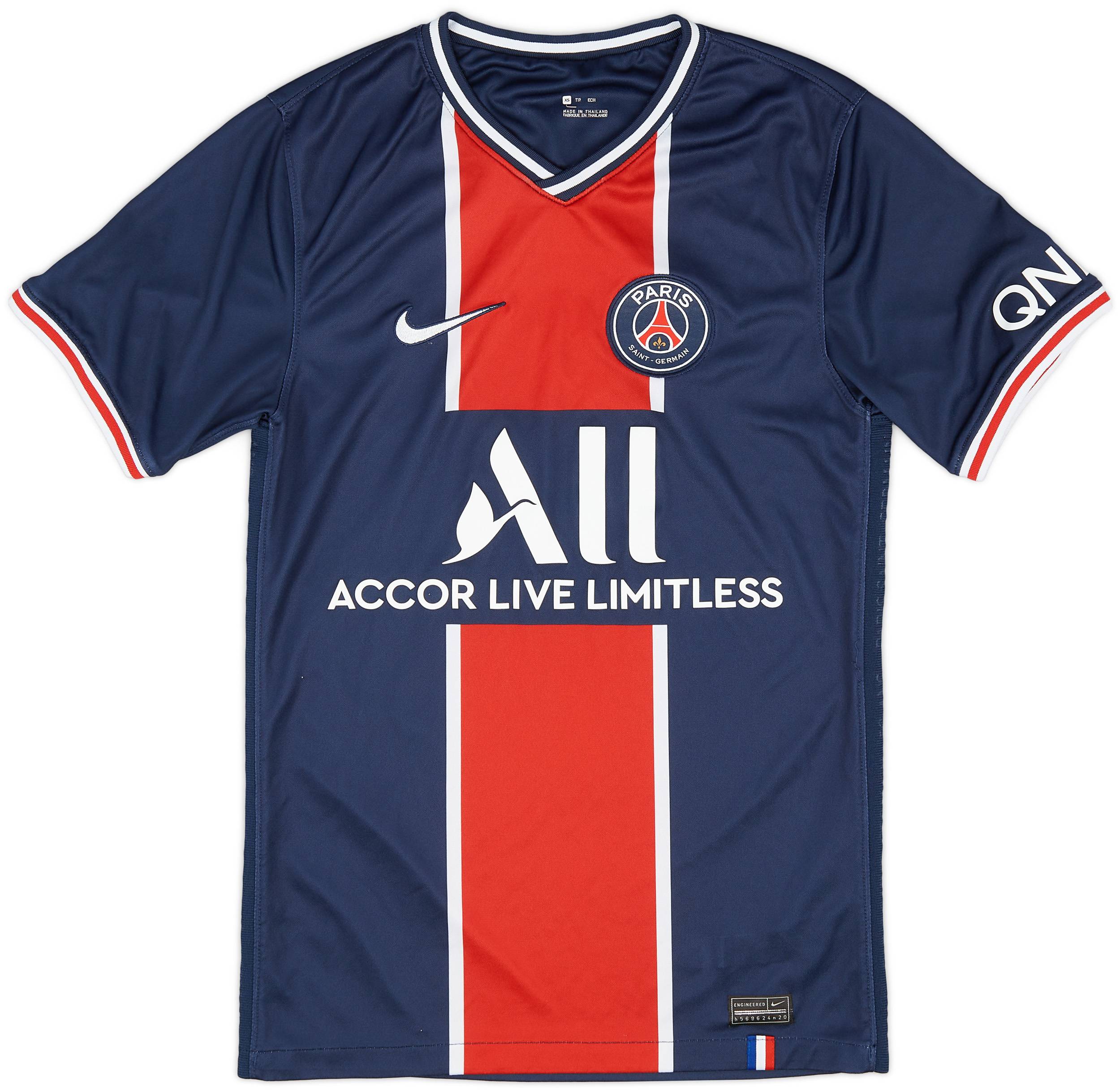 2020-21 Paris Saint-Germain Home Shirt - 9/10 - (XS)