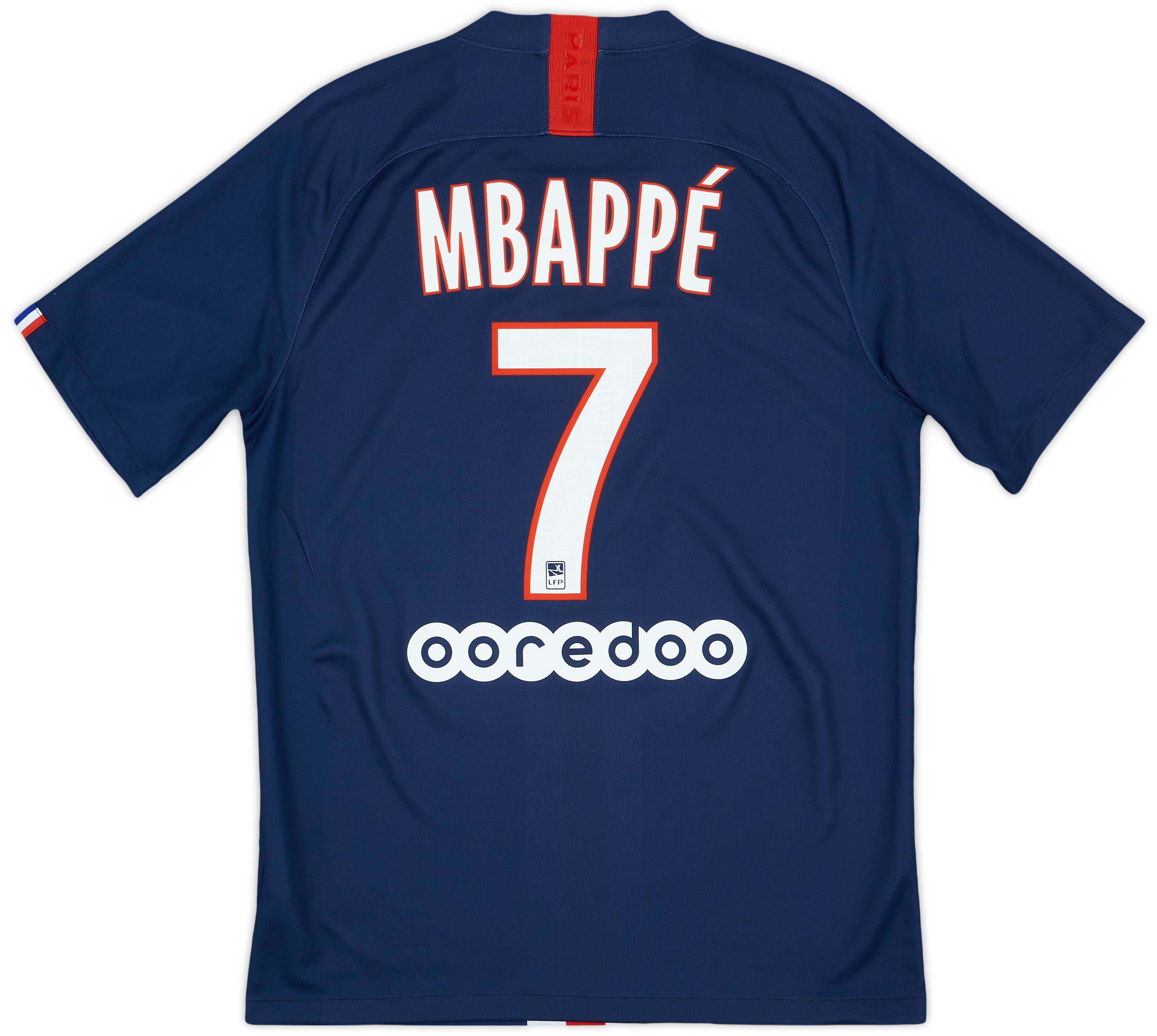 2019-20 Paris Saint-Germain Home Shirt Mbappe #7 - 8/10 - (M)