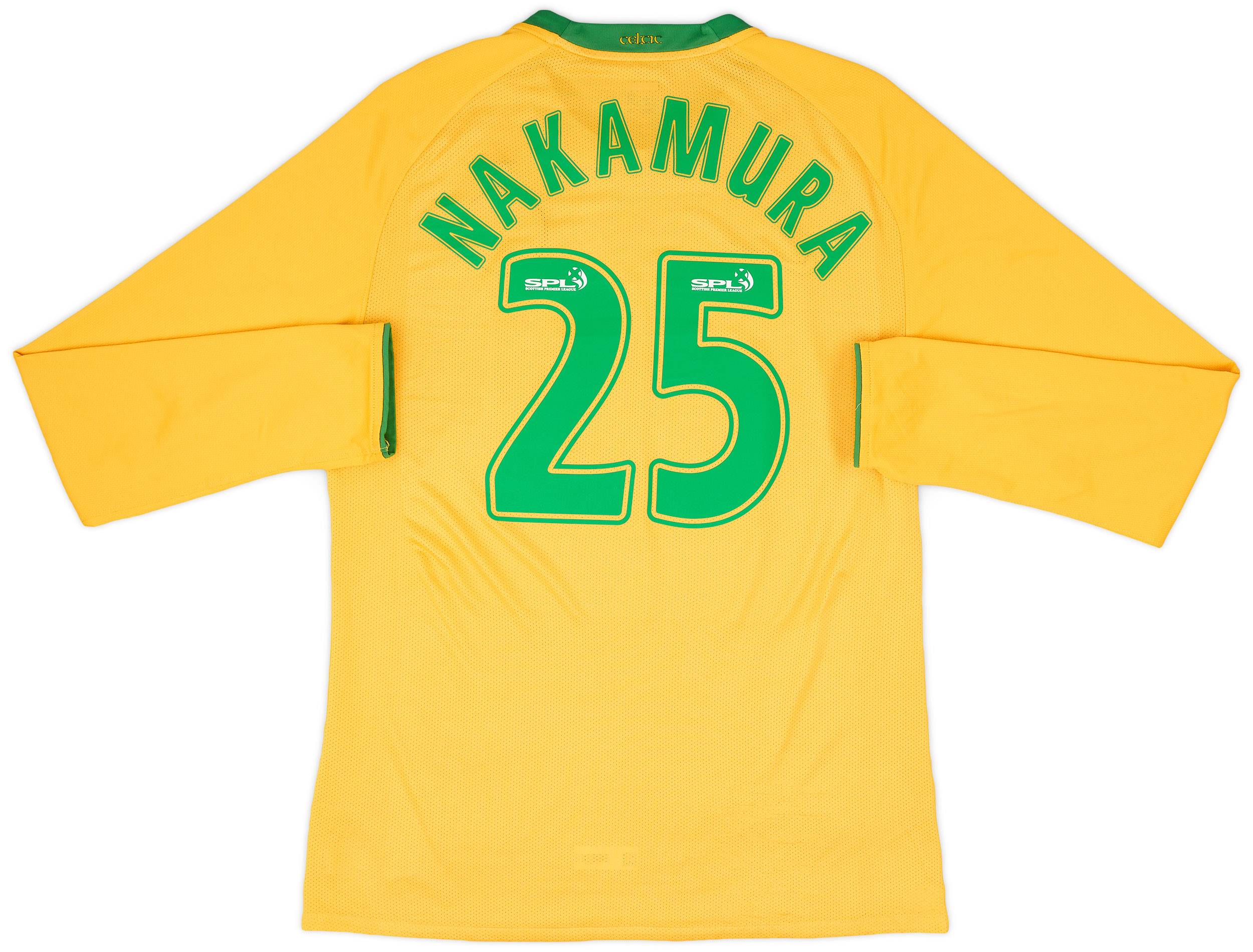2008-09 Celtic Player Issue Away L/S Shirt Nakamura #25 - 8/10 - (XL)