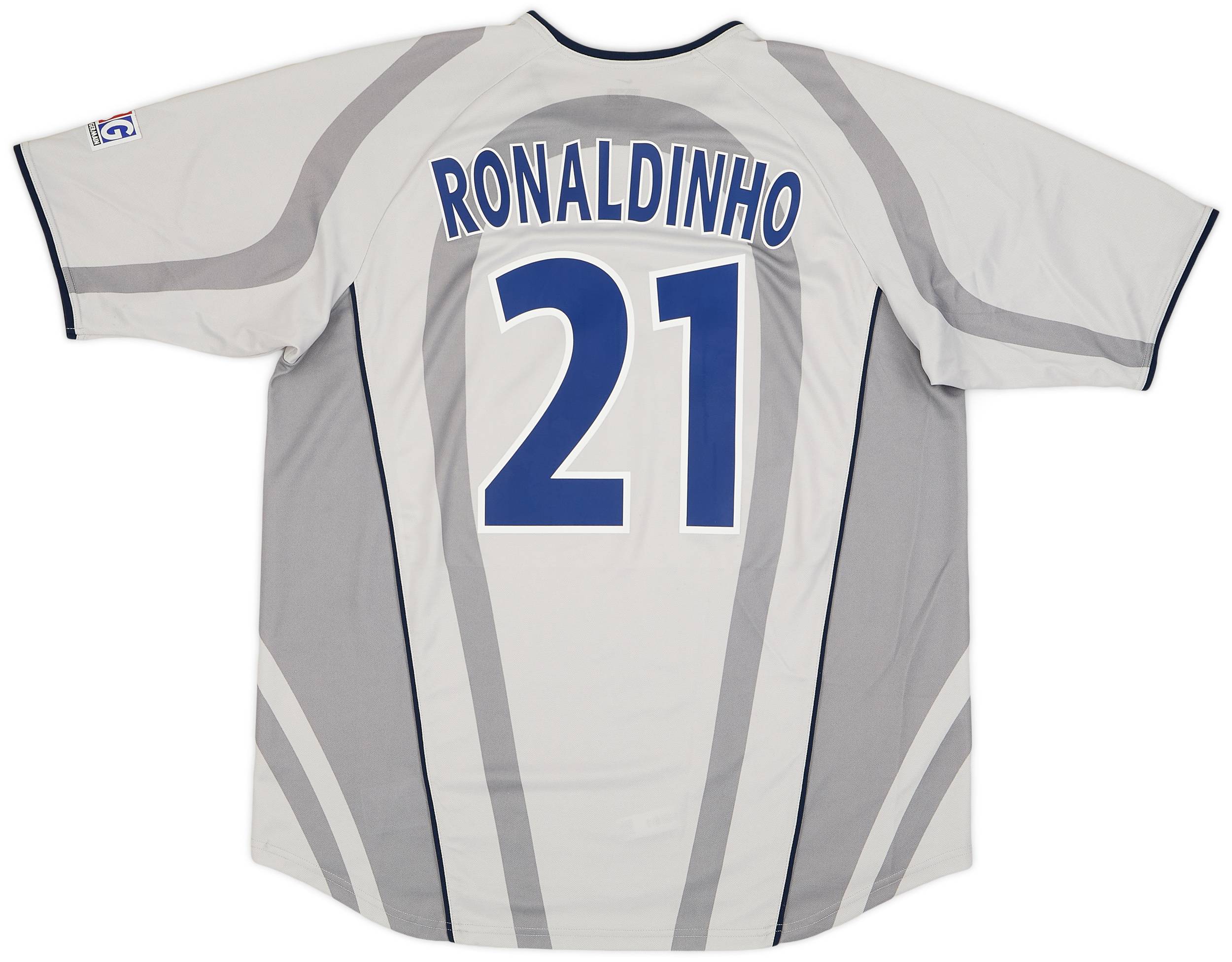 2001-02 Paris Saint-Germain Away Shirt Ronaldinho #21 - 8/10 - (XL)