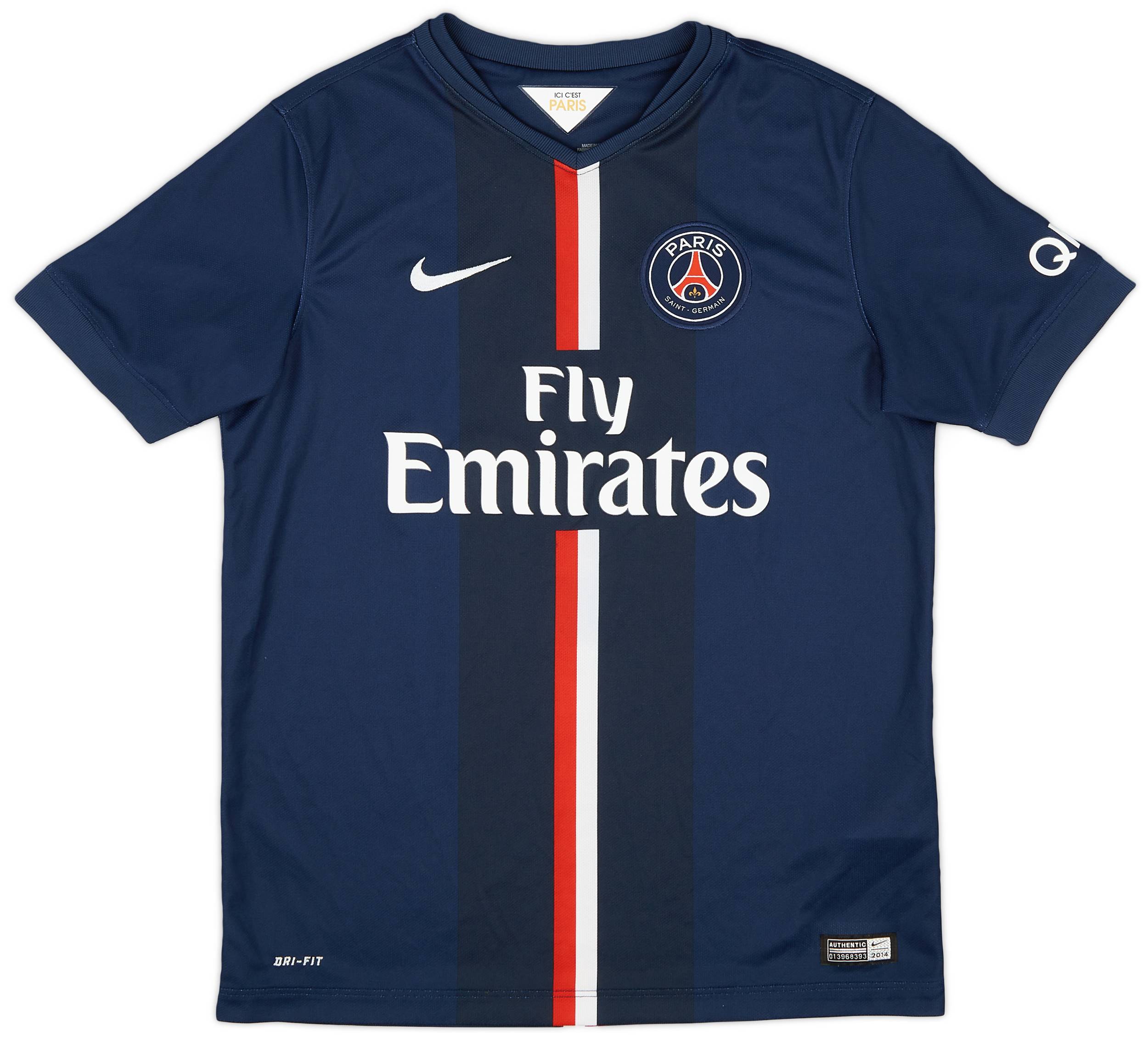 2014-15 Paris Saint-Germain Home Shirt - 8/10 - (L.Boys)