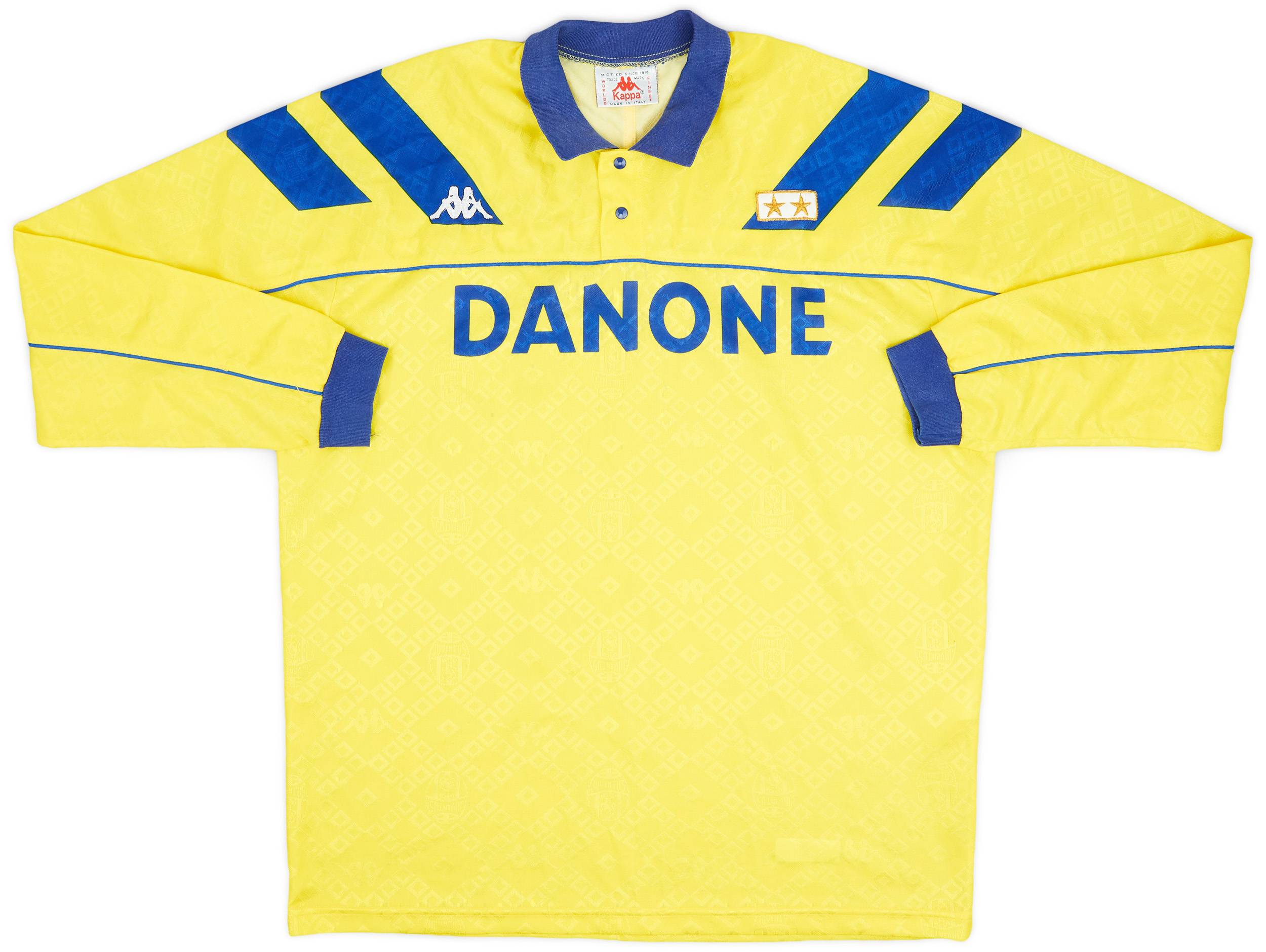 Kappa ユベントス 長袖　1992-93-94 Italy 1992-94 Juventus Away L/S Shirt - 9/10 - (XL)