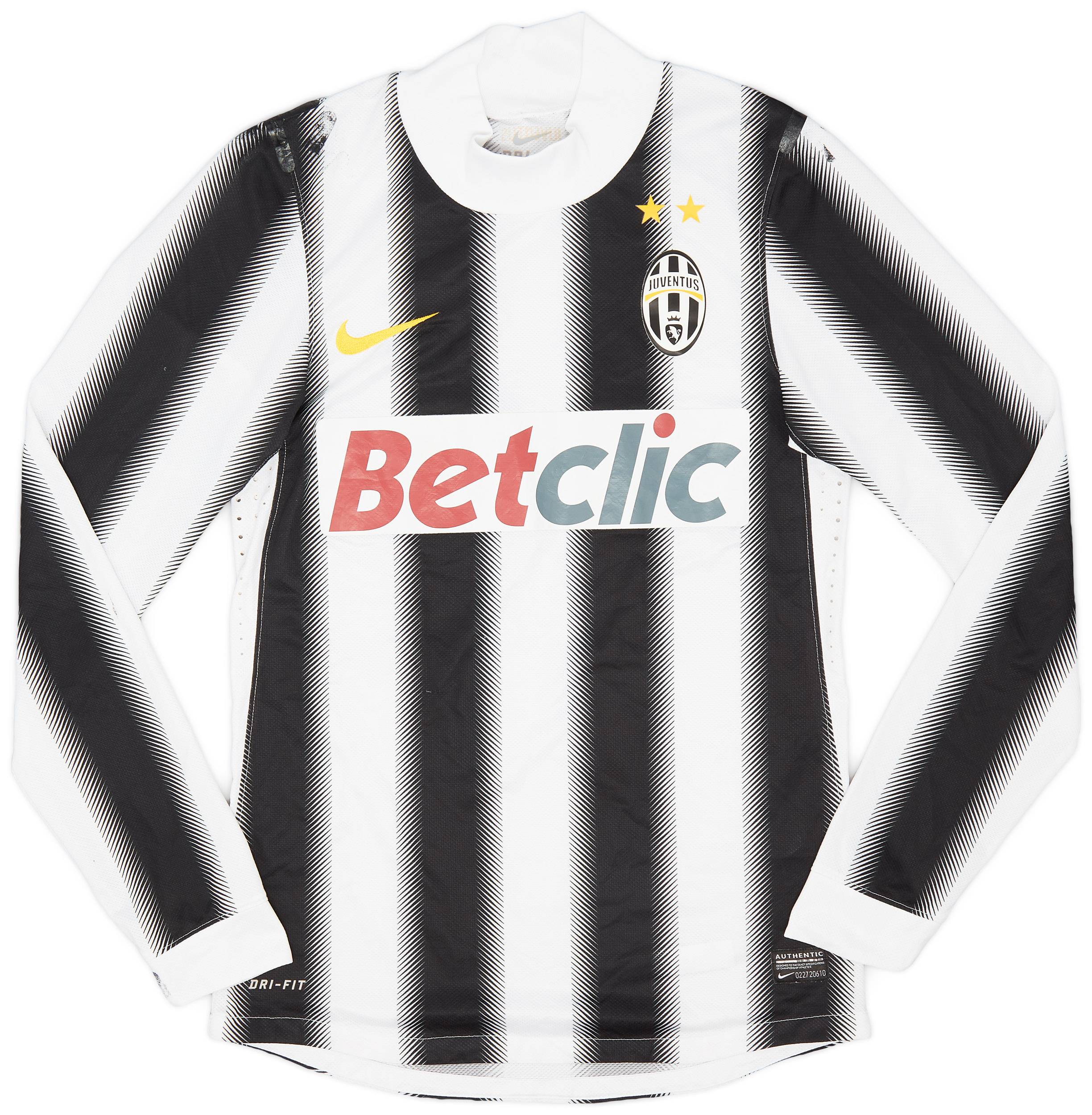 2011 12 Juventus Player Issue Home L S Shirt 5 10 S