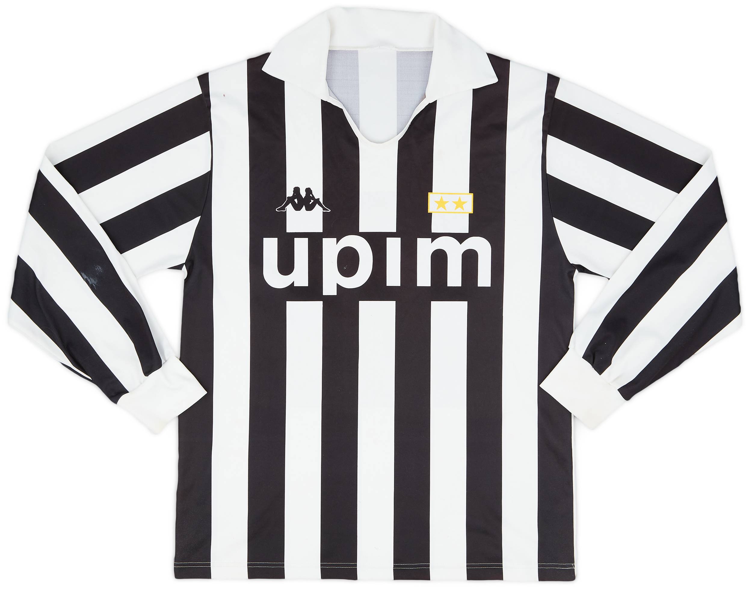 1989-90 Juventus Basic Home L/S Shirt #8 - 8/10 - (M)