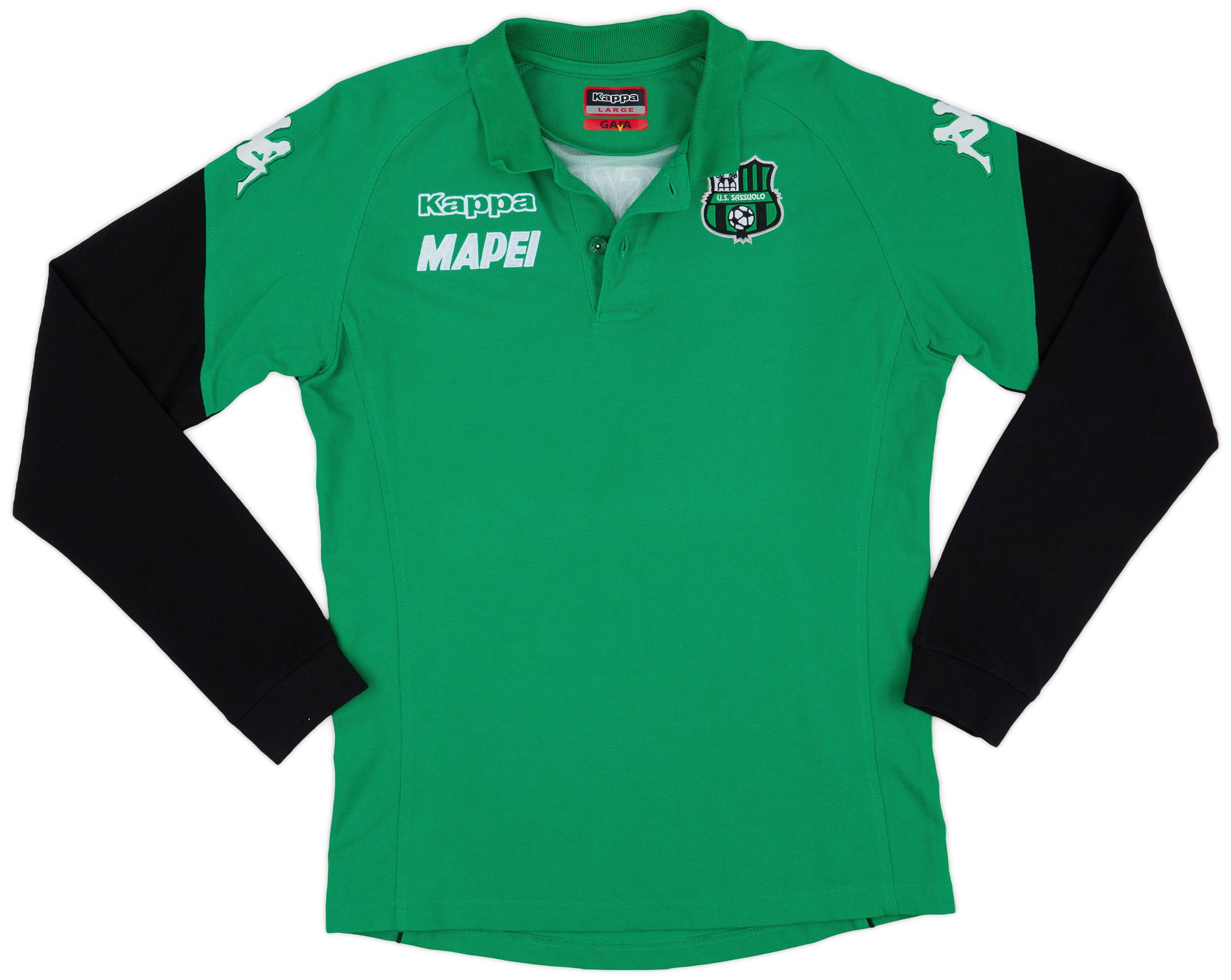 2015-16 Sassuolo Kappa Training L/S Polo Shirt - 9/10 - (L)
