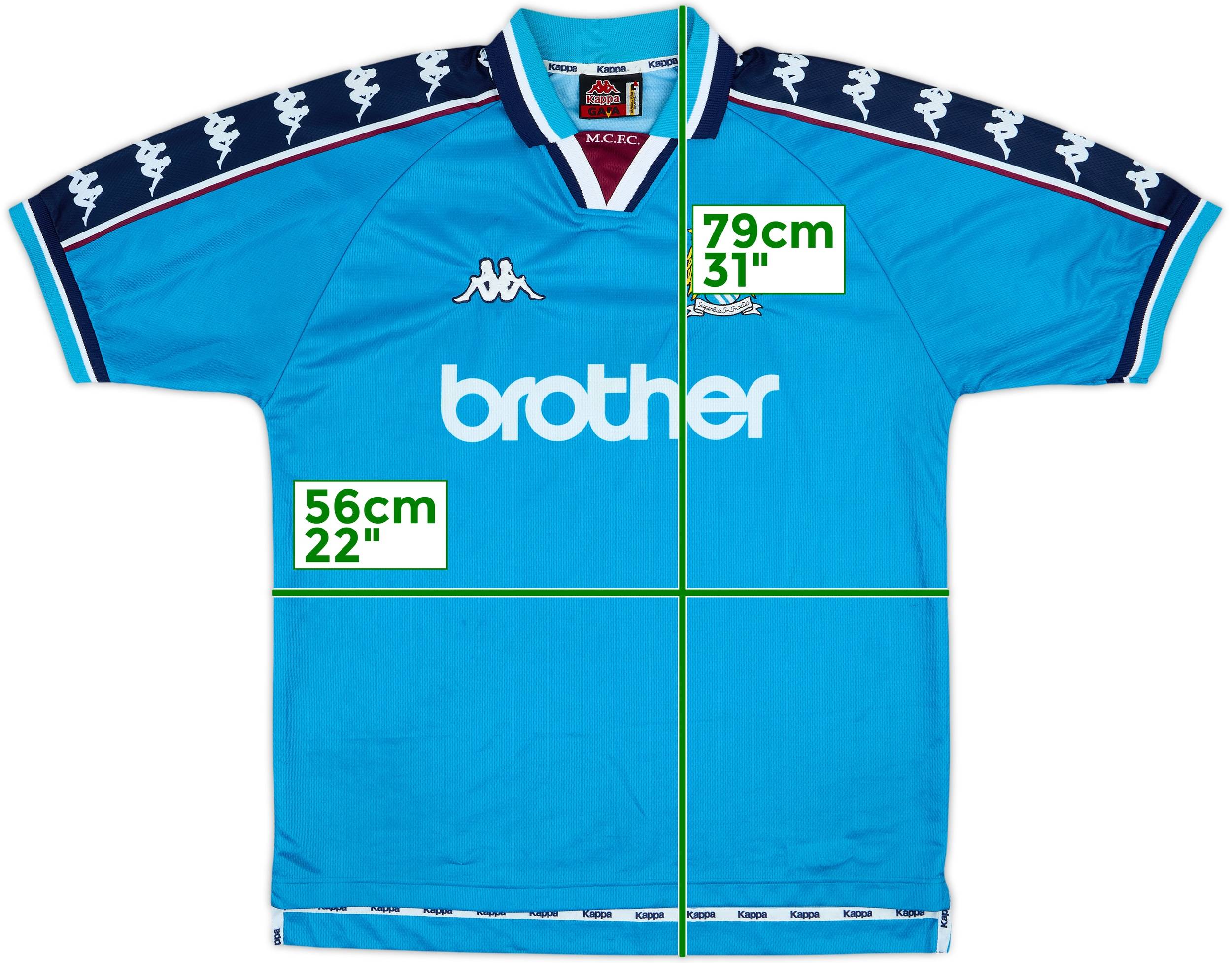 1997-99 Manchester City Home Shirt - 8/10 - (L)