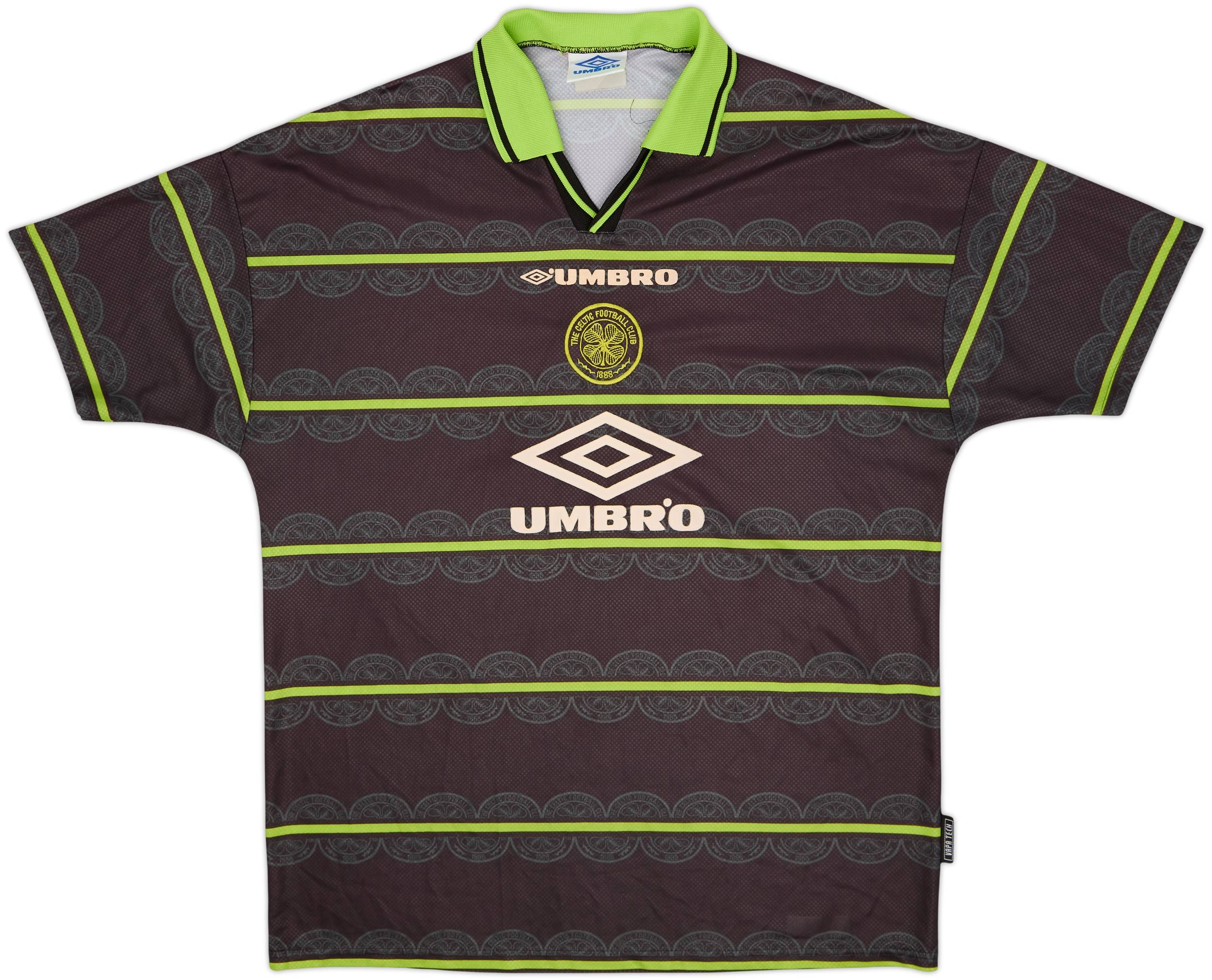 1998-99 Celtic Away Shirt Larsson #7 - 8/10 - (XXL)