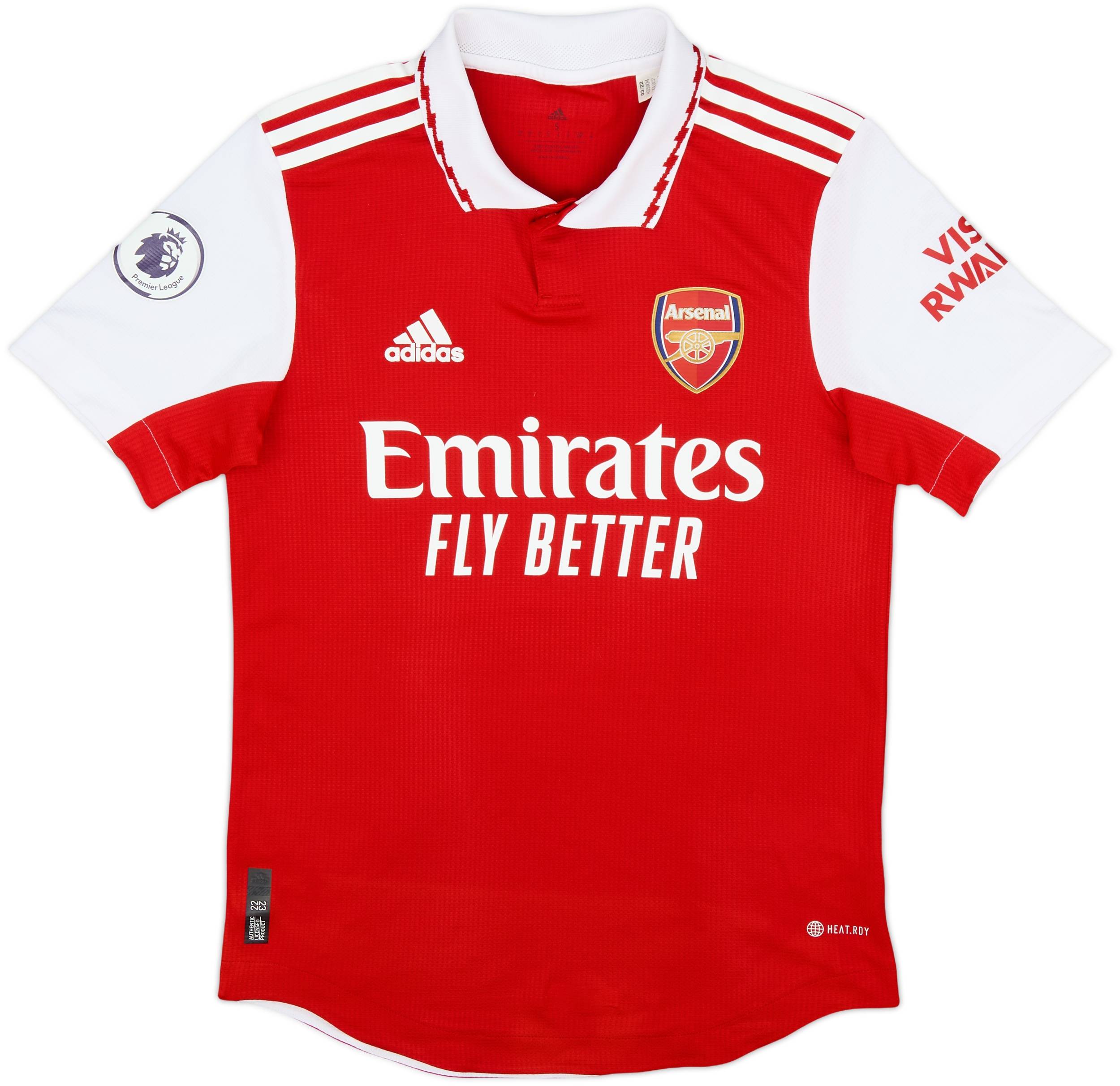 2022-23 Arsenal Authentic Home Shirt Smith Rowe #10 - 10/10 - (S)