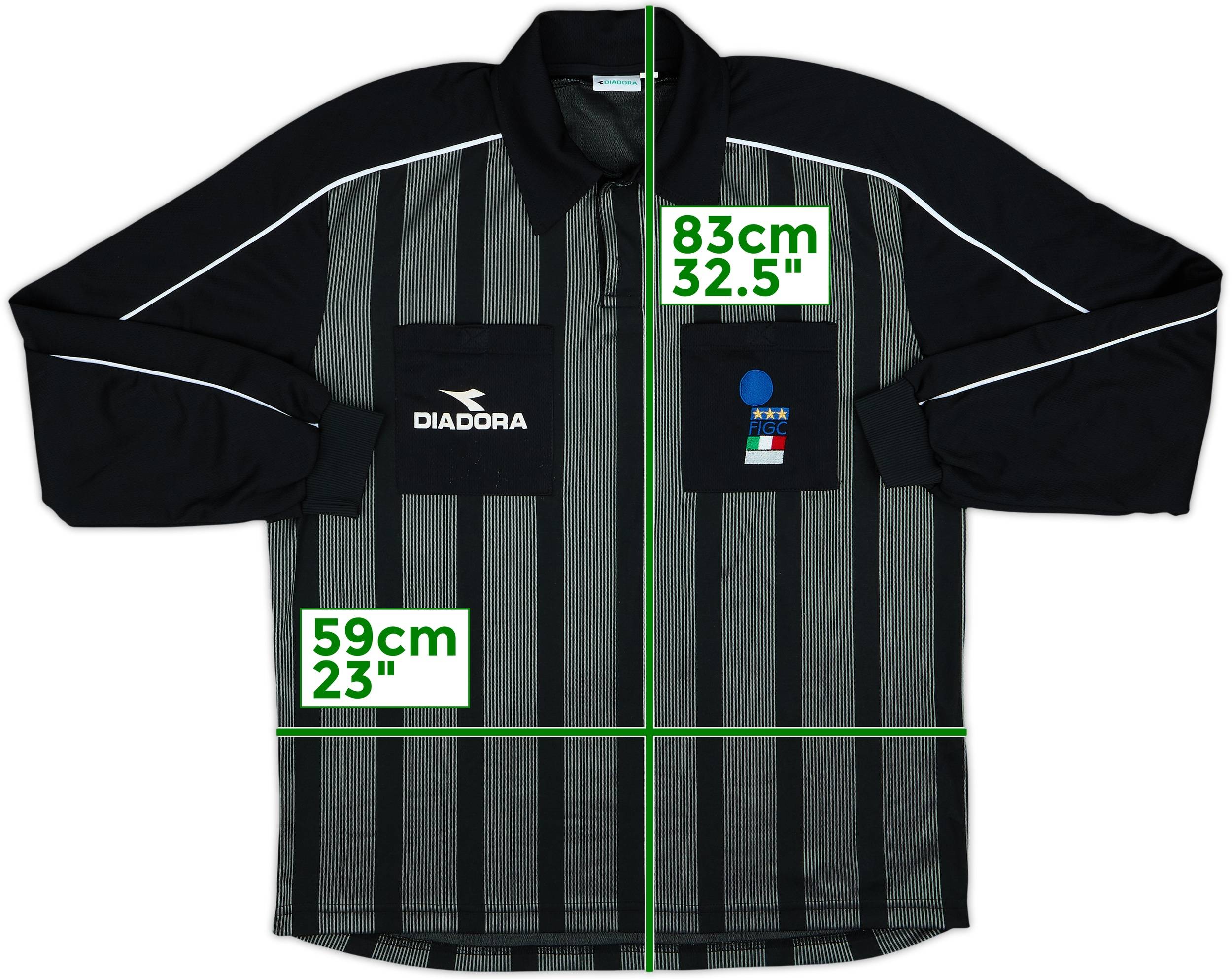 1999-00 Italy Diadora Referee L/S Shirt - 7/10 - (XXL)