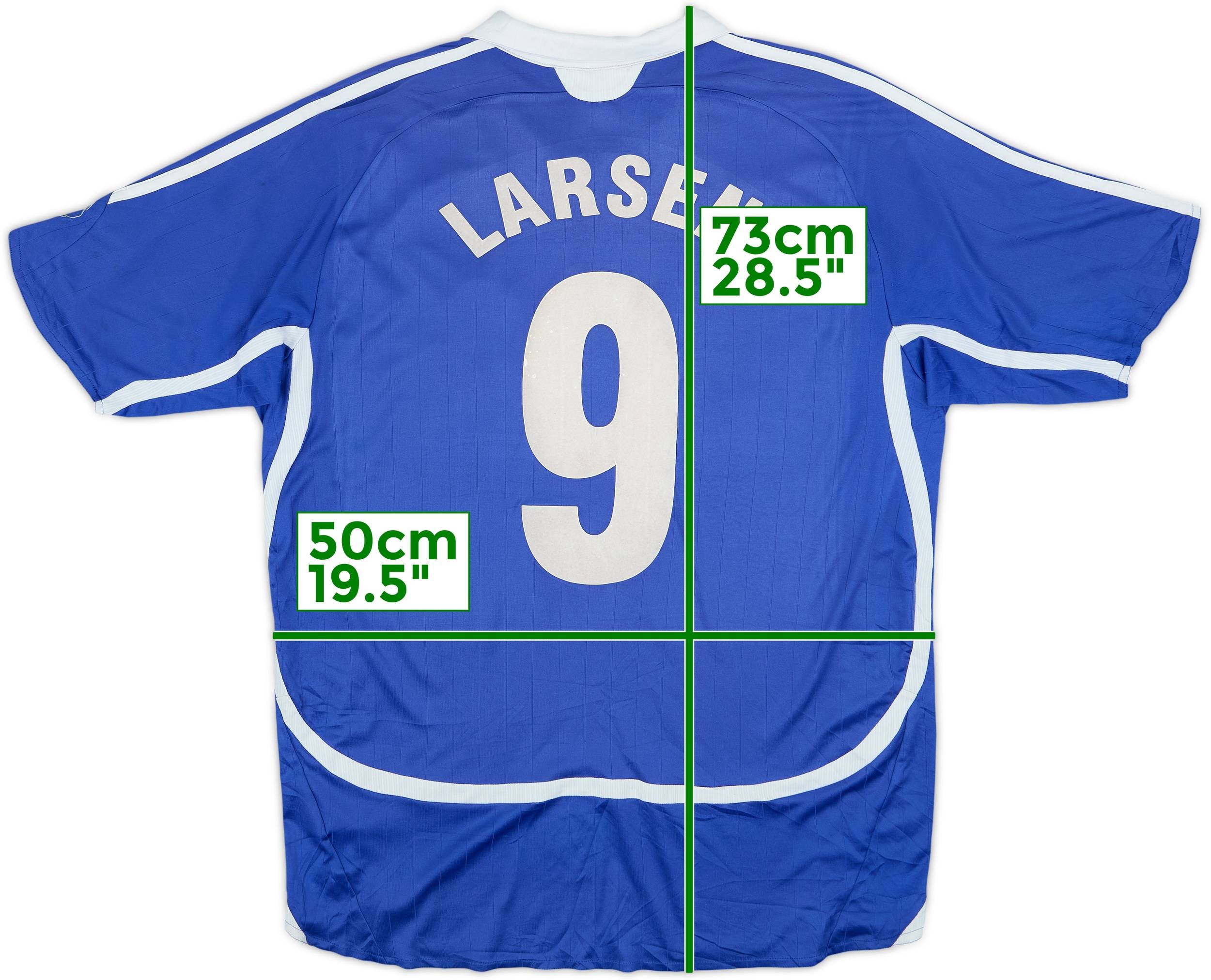 2006-07 Schalke Home Shirt Larsen #9 - 5/10 - (XL.Boys)