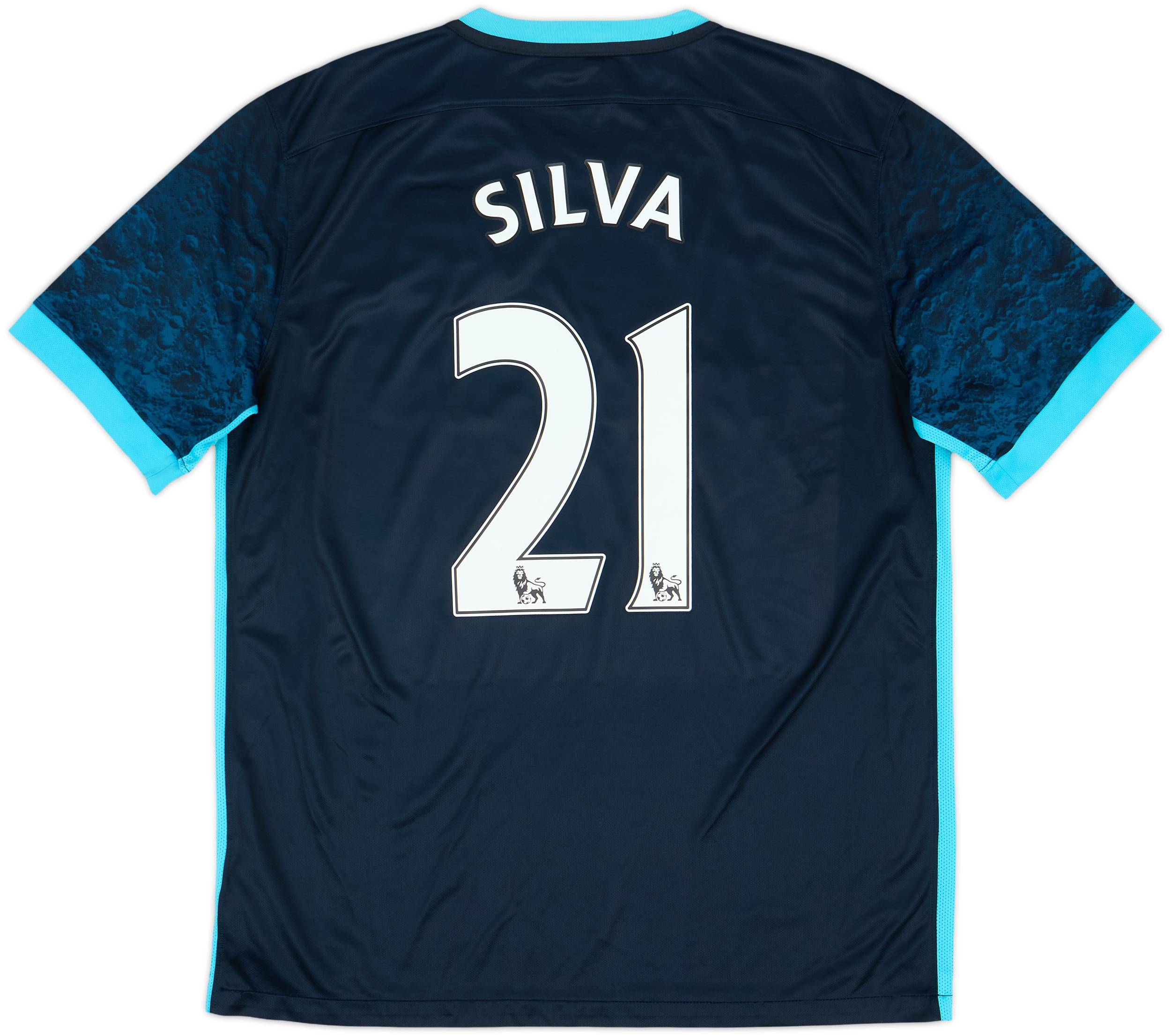 2015-16 Manchester City Away Shirt Silva #21 - 8/10 - (L)