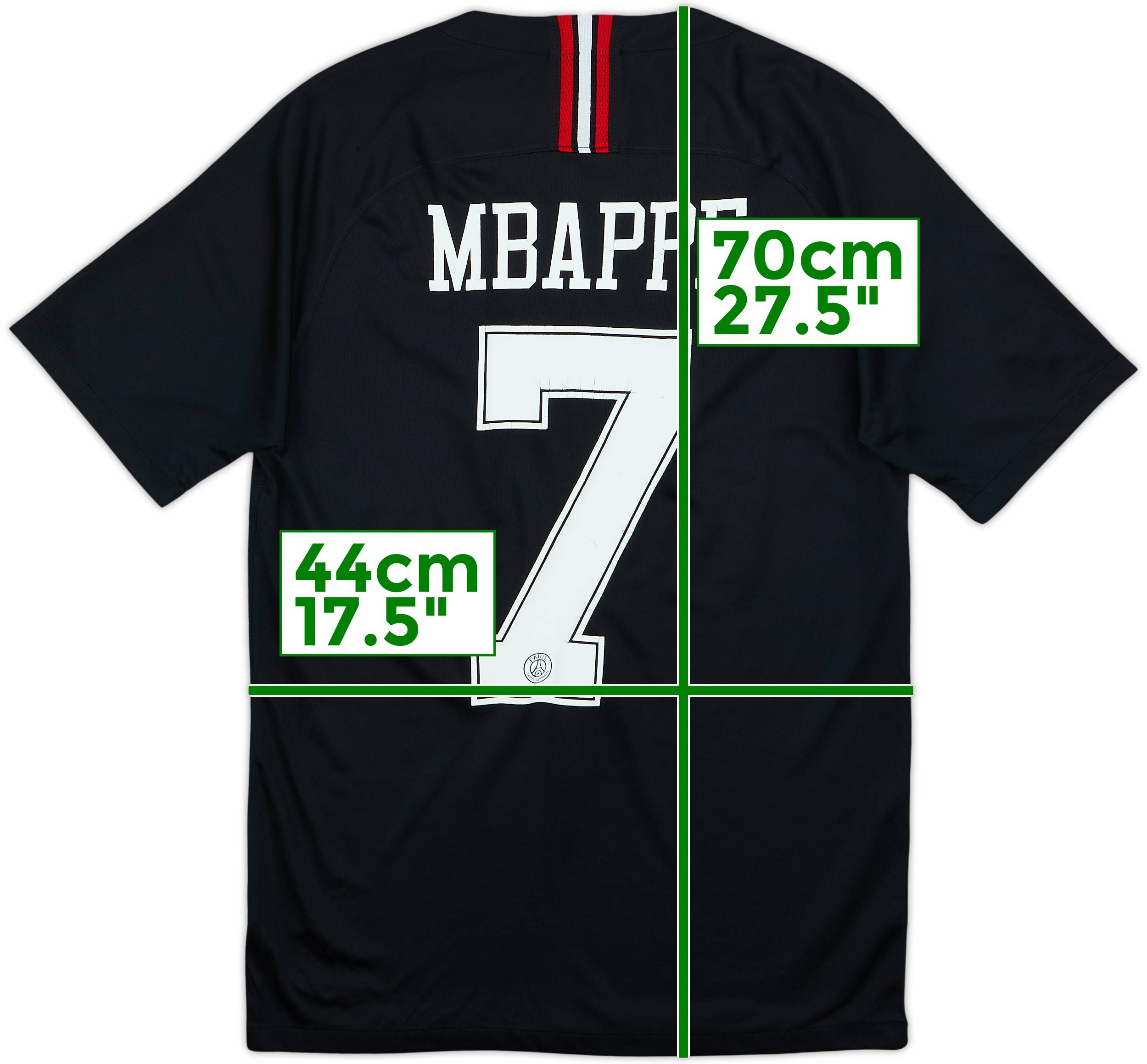 2018-19 Paris Saint-Germain Third/Home Shirt Mbappe #7 - 6/10 - (S)