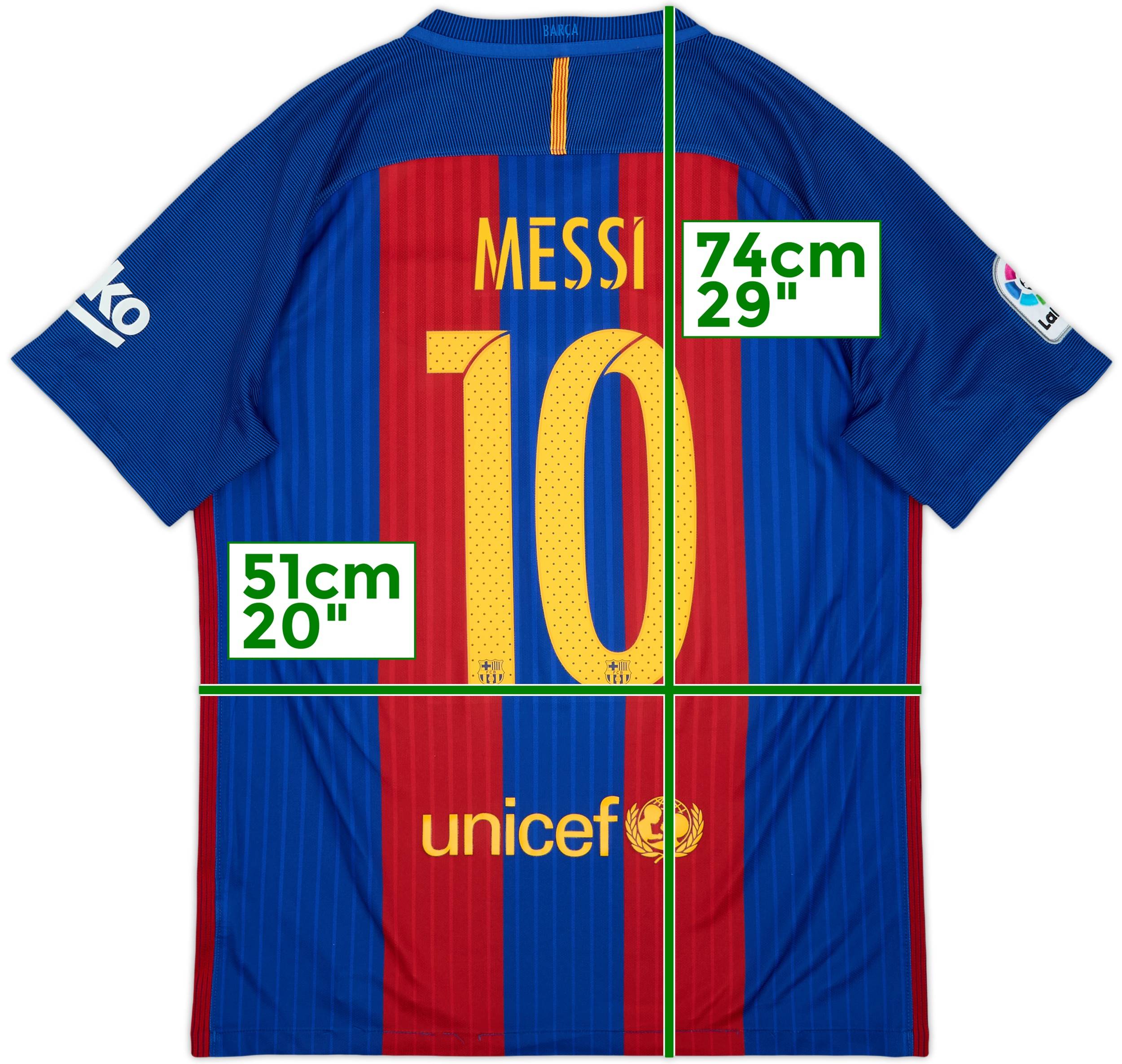 2016-17 Barcelona Home Shirt Messi #10 - 7/10 - (M)
