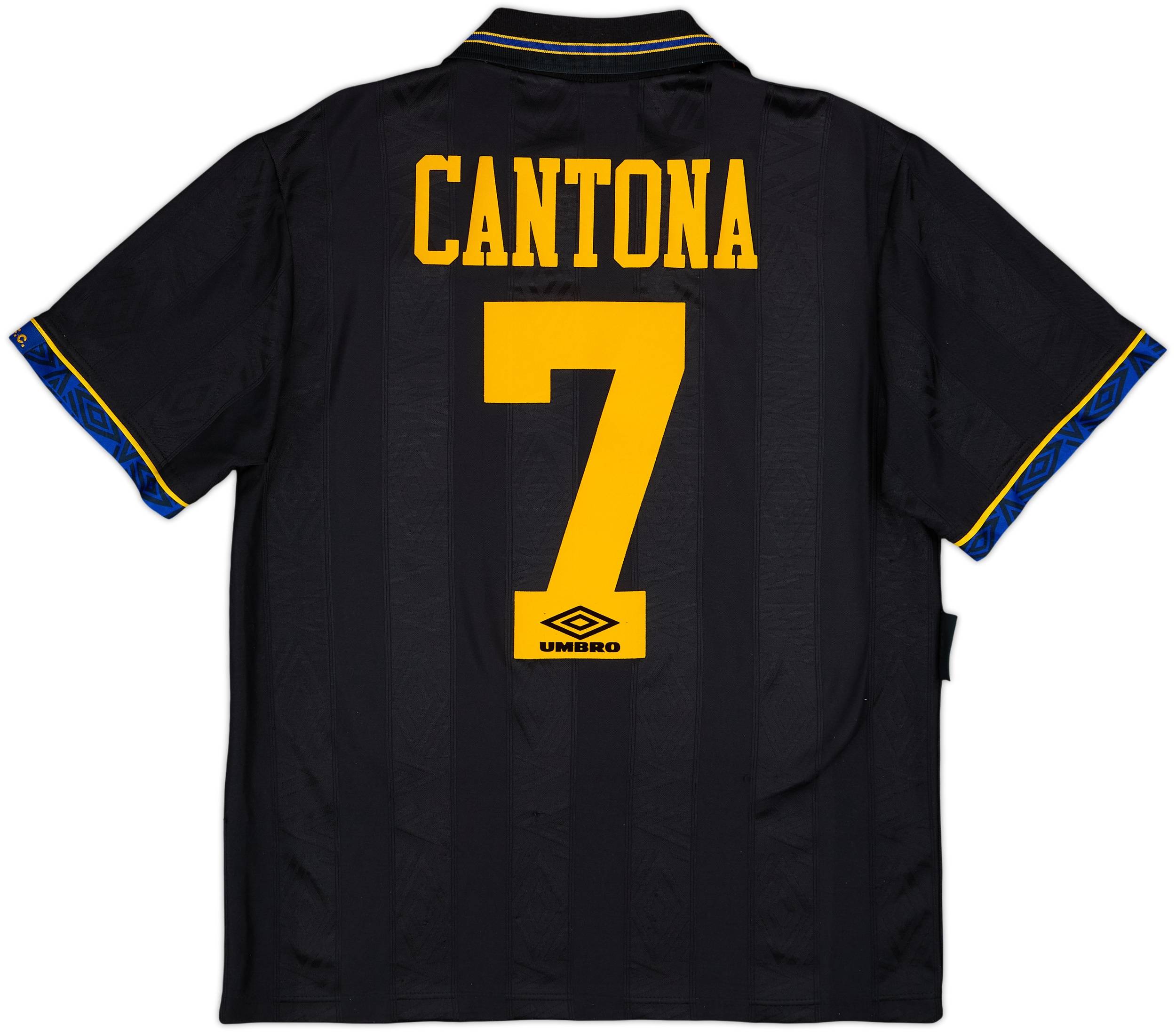 1993-95 Manchester United Away Shirt Cantona #7 - 7/10 - (M)
