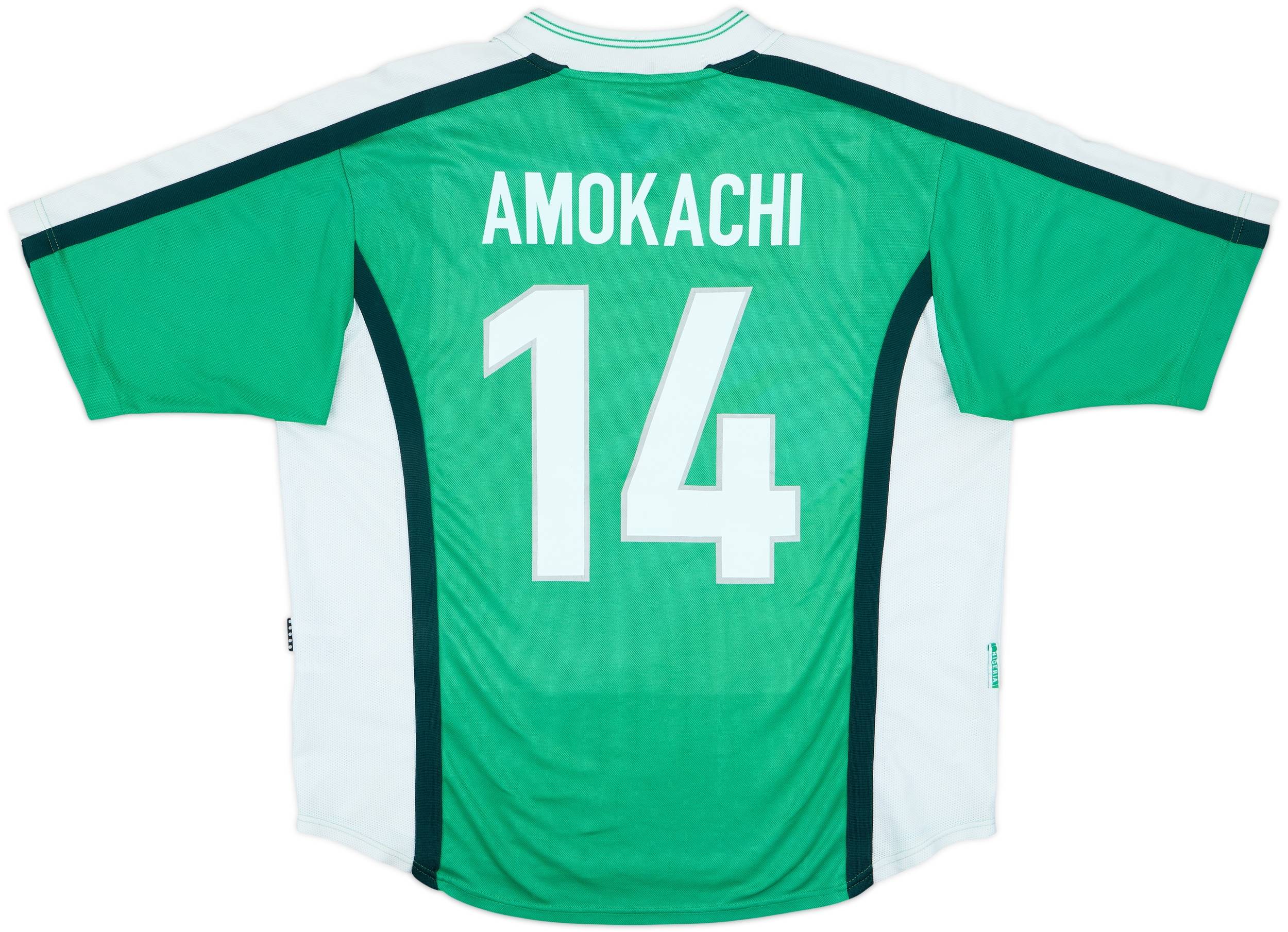 1998-00 Nigeria Home Shirt Amokachi #14 - 5/10 - (L)