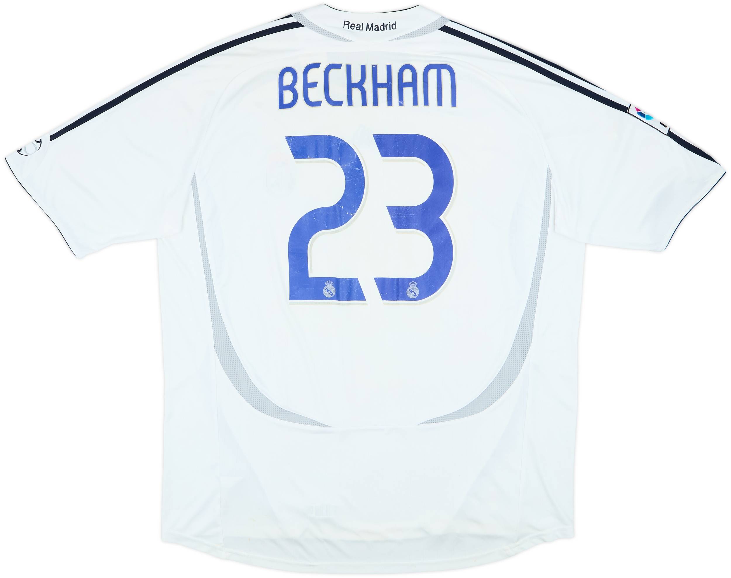 2006-07 Real Madrid Home Shirt Beckham #23 - 5/10 - (XXL)