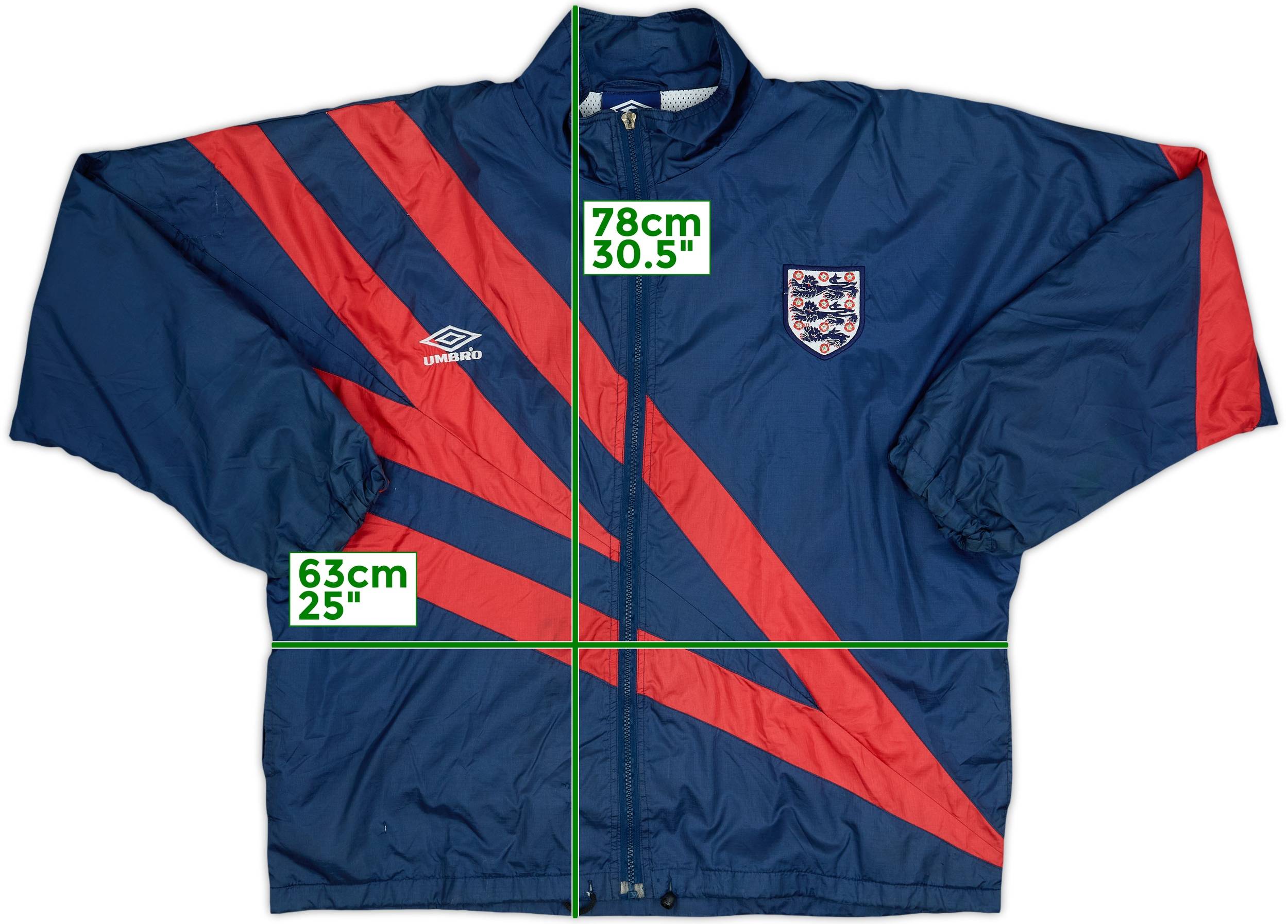 1994-95 England Umbro Track Jacket - 6/10 - (L)