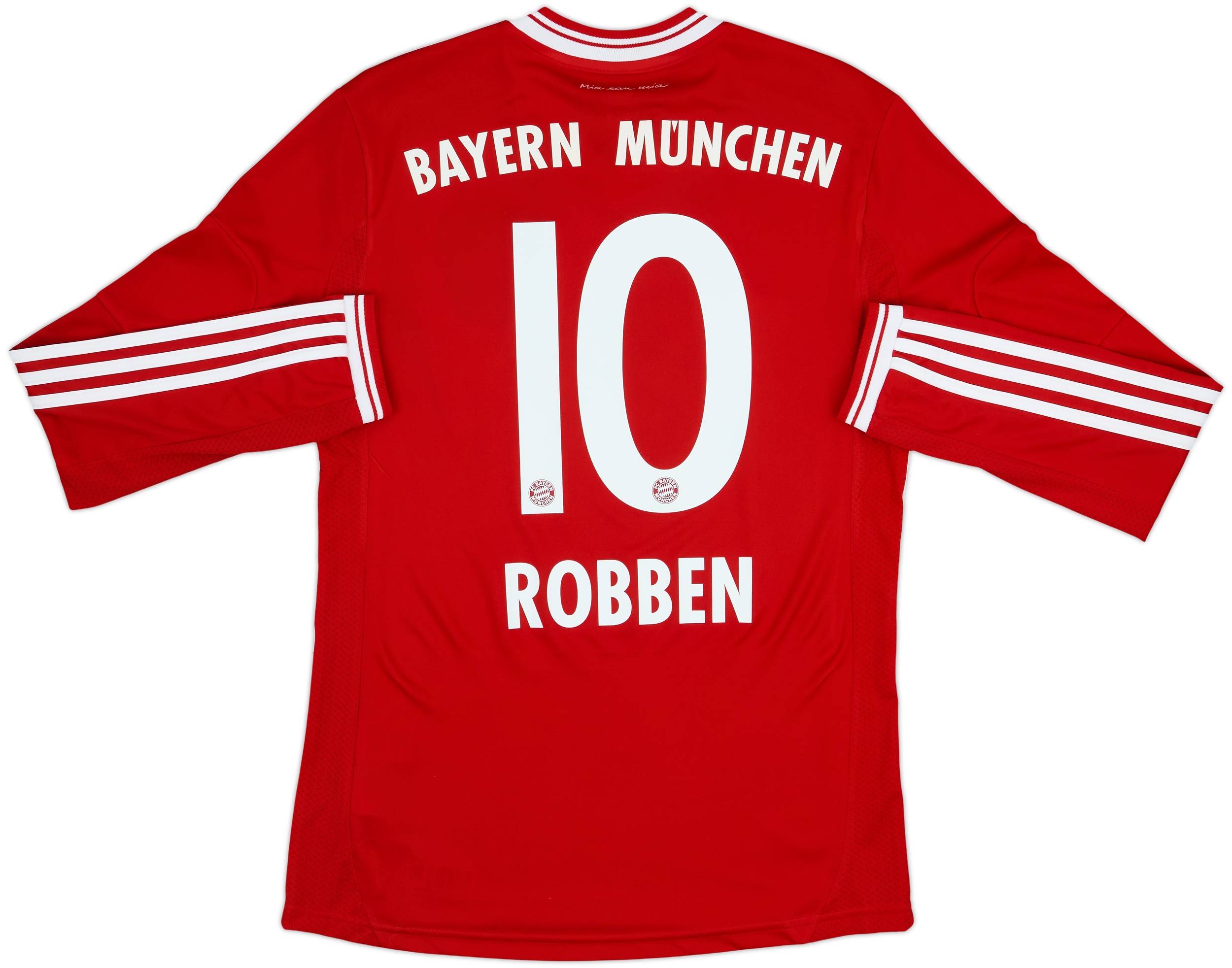 2013-14 Bayern Munich Home L/S Shirt Robben #10 - 9/10 - (S)