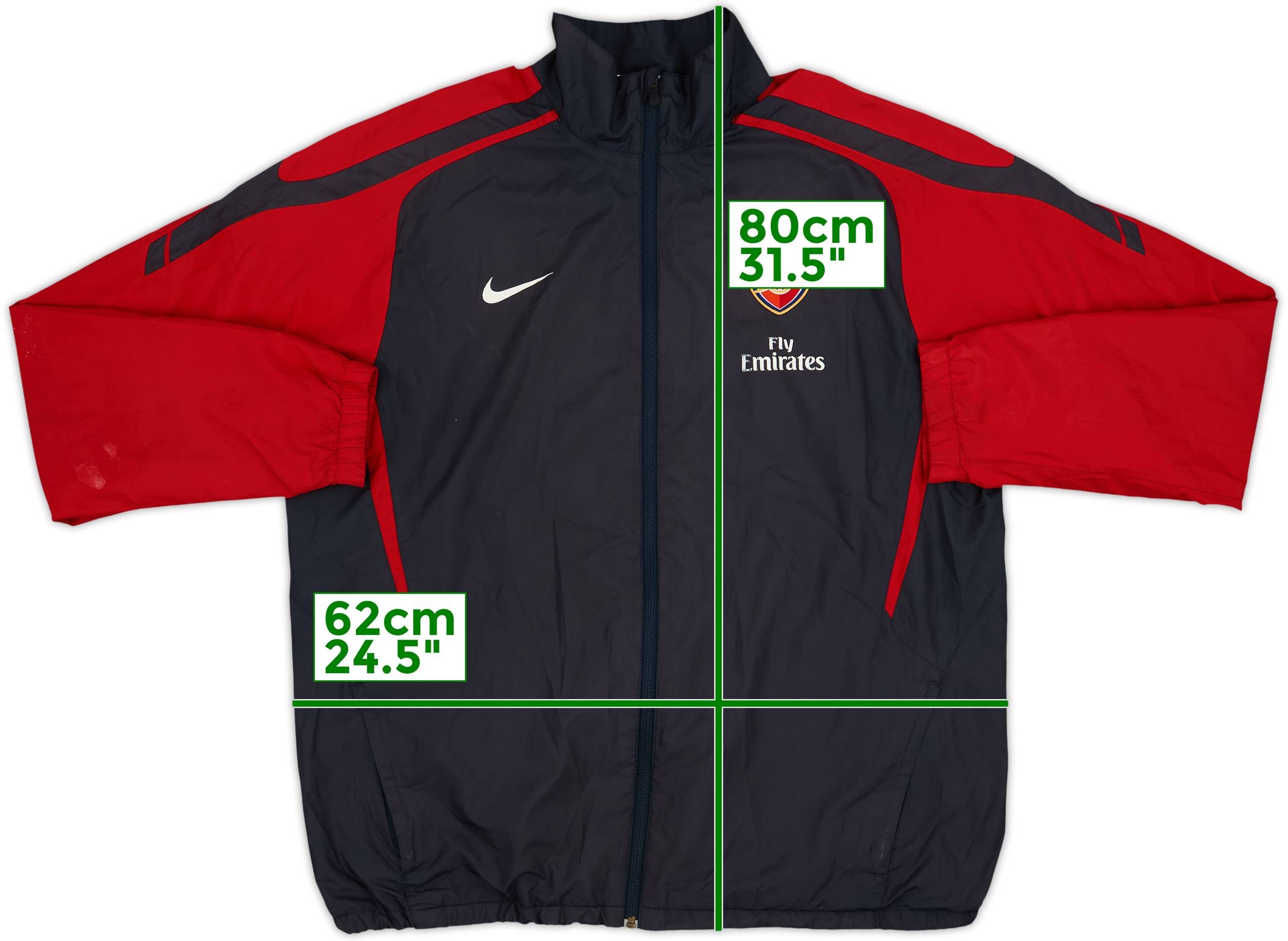 2010-11 Arsenal Nike Track Jacket - 6/10 - (XL)