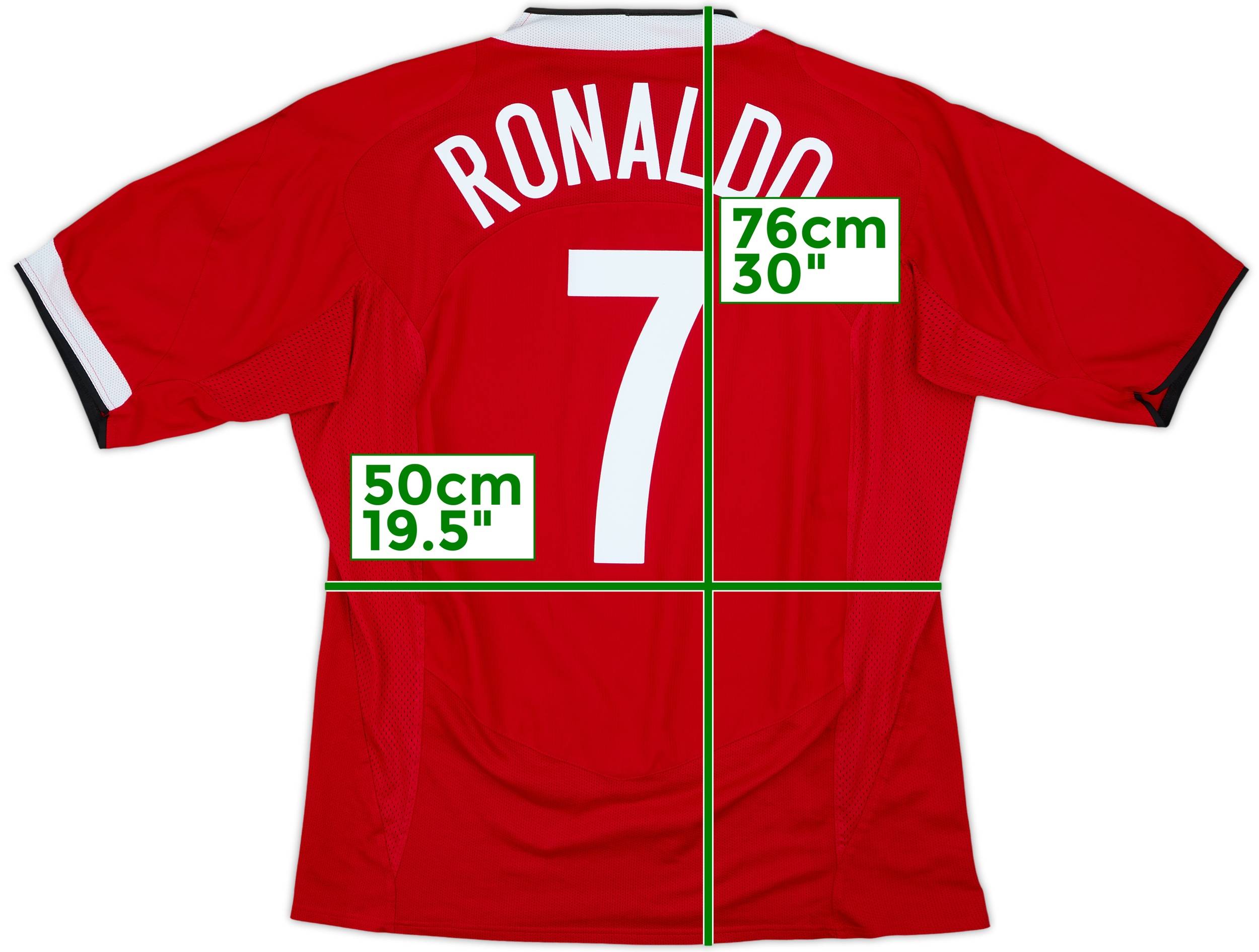 2004-06 Manchester United Home Shirt Ronaldo #7 - 6/10 - (XL)