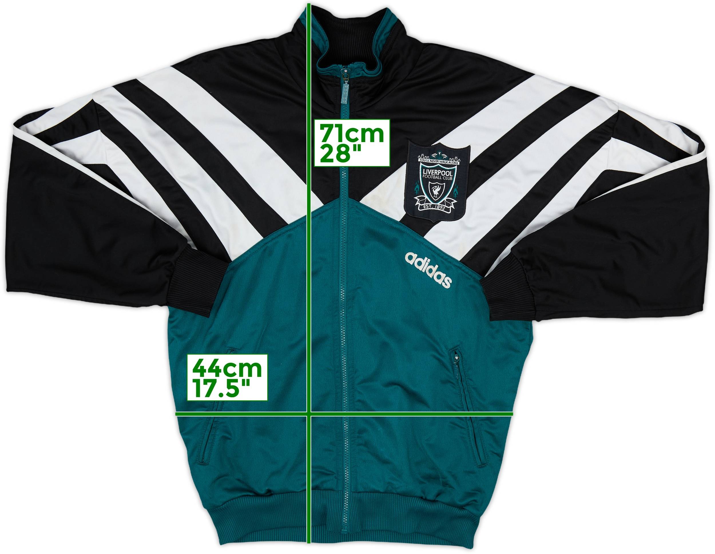 1995-96 Liverpool adidas Track Jacket - 7/10 - (S)
