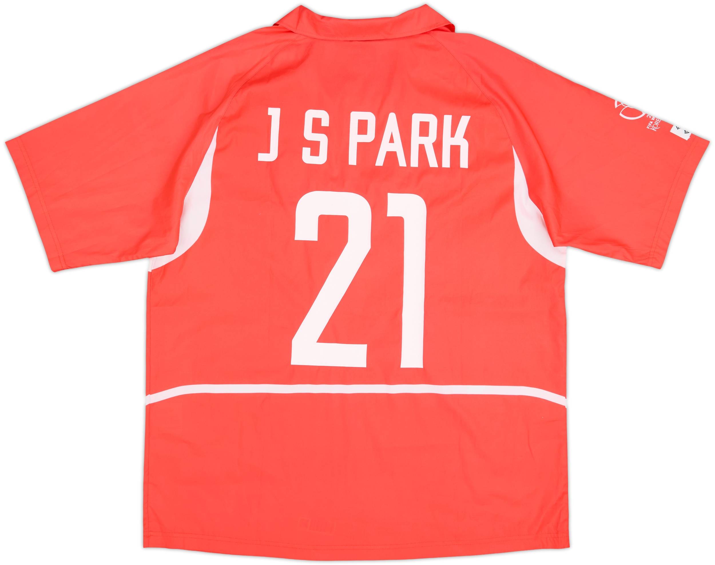 2002-03 South Korea Home Shirt J S Park #21 - 8/10 - (XL)