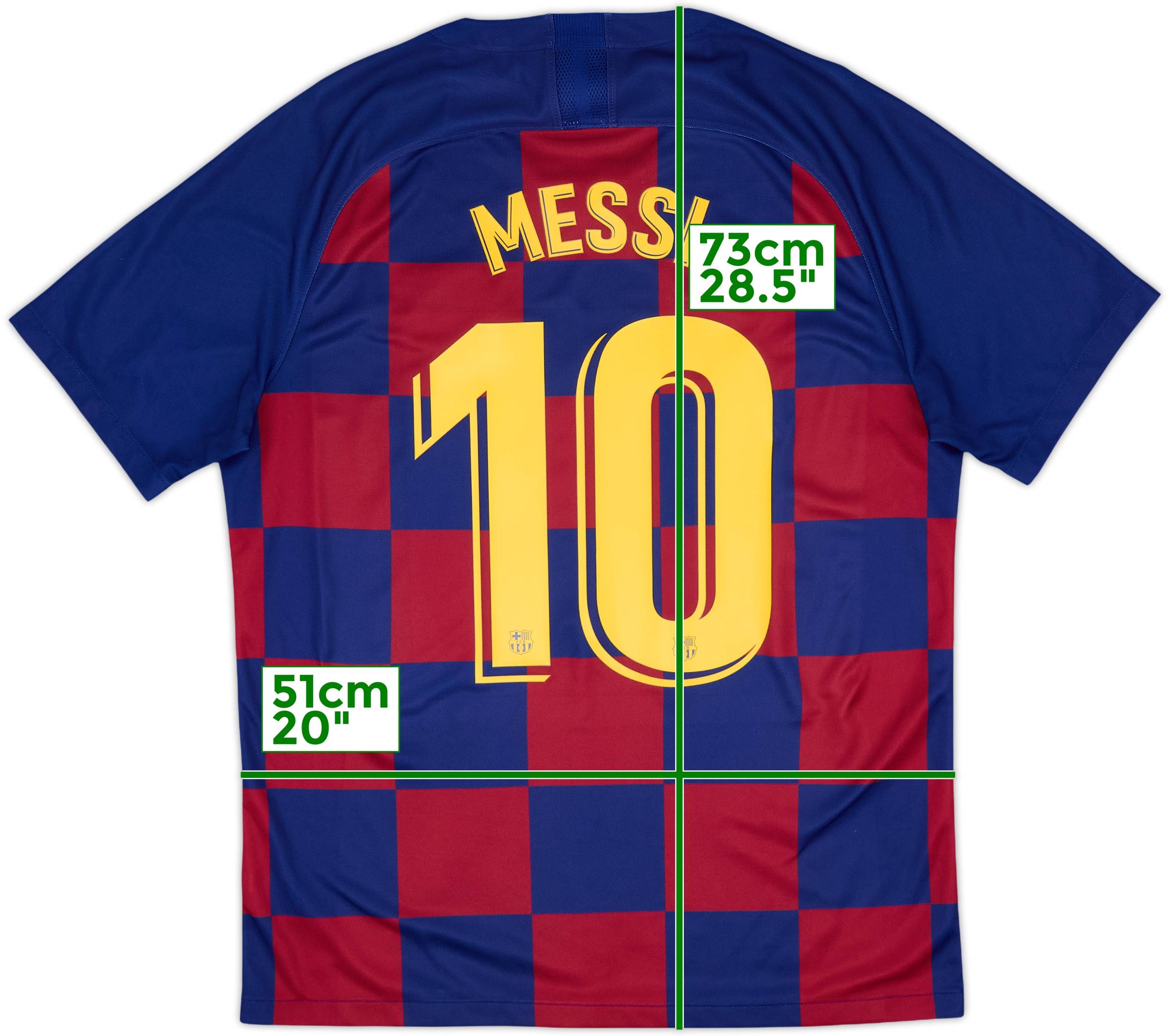 2019-20 Barcelona Home Shirt Messi #10 - 9/10 - (L)