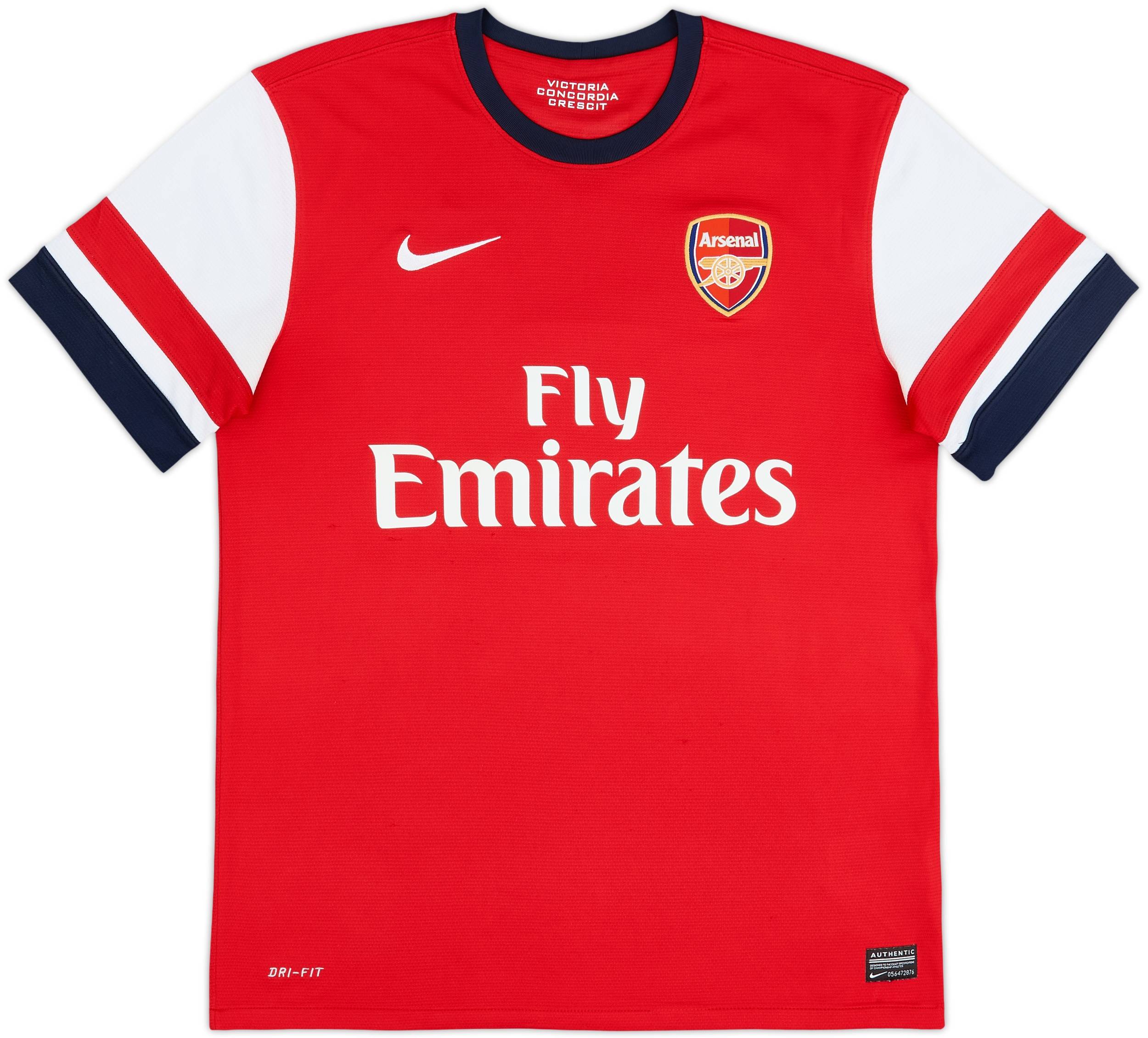 2012-14 Arsenal Home Shirt Arteta #8 - 8/10 - (M)