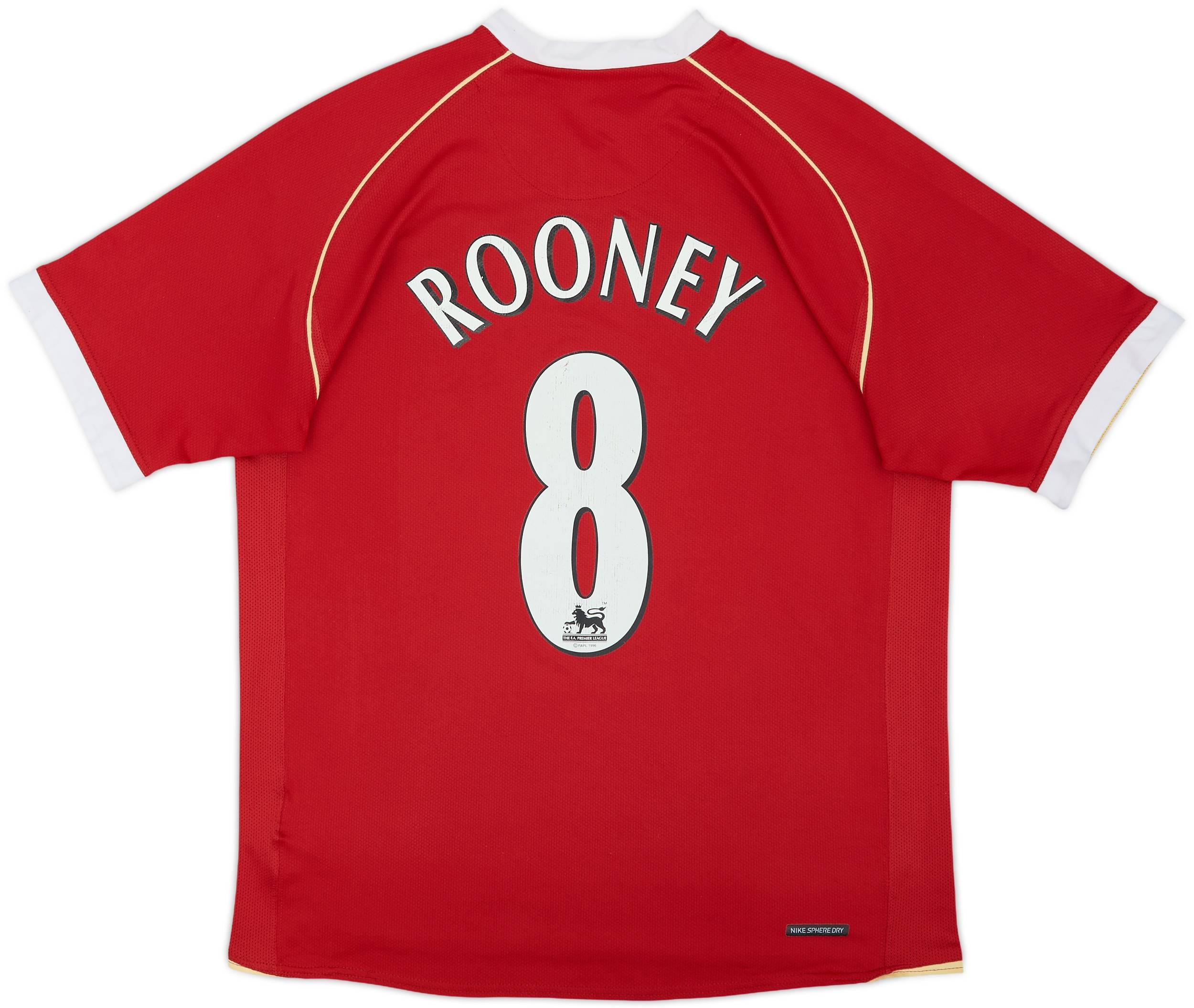 2006-07 Manchester United Home Shirt Rooney #8 - 6/10 - (M)