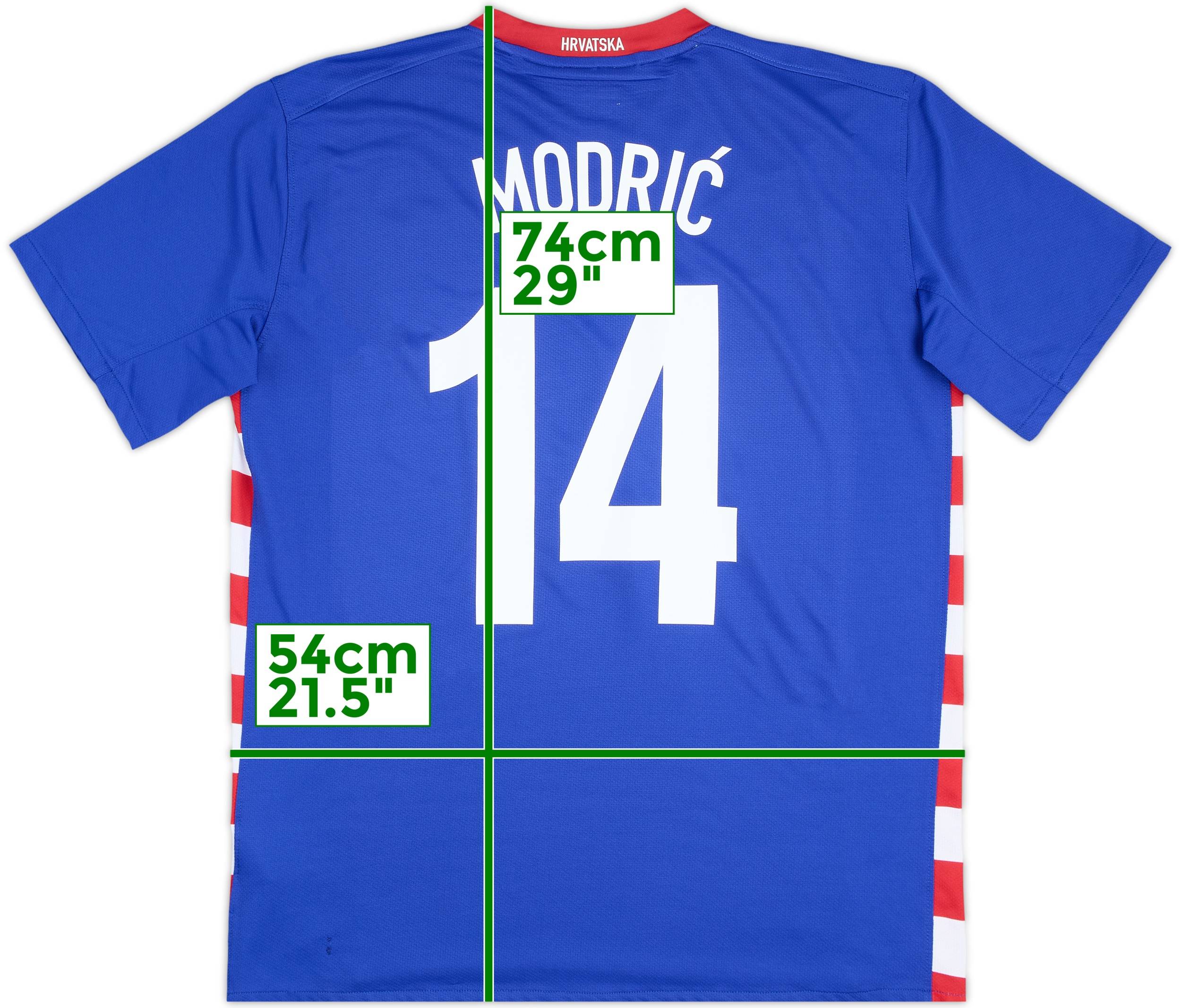 2007-09 Croatia Away Shirt Modric #14 - 9/10 - (L)