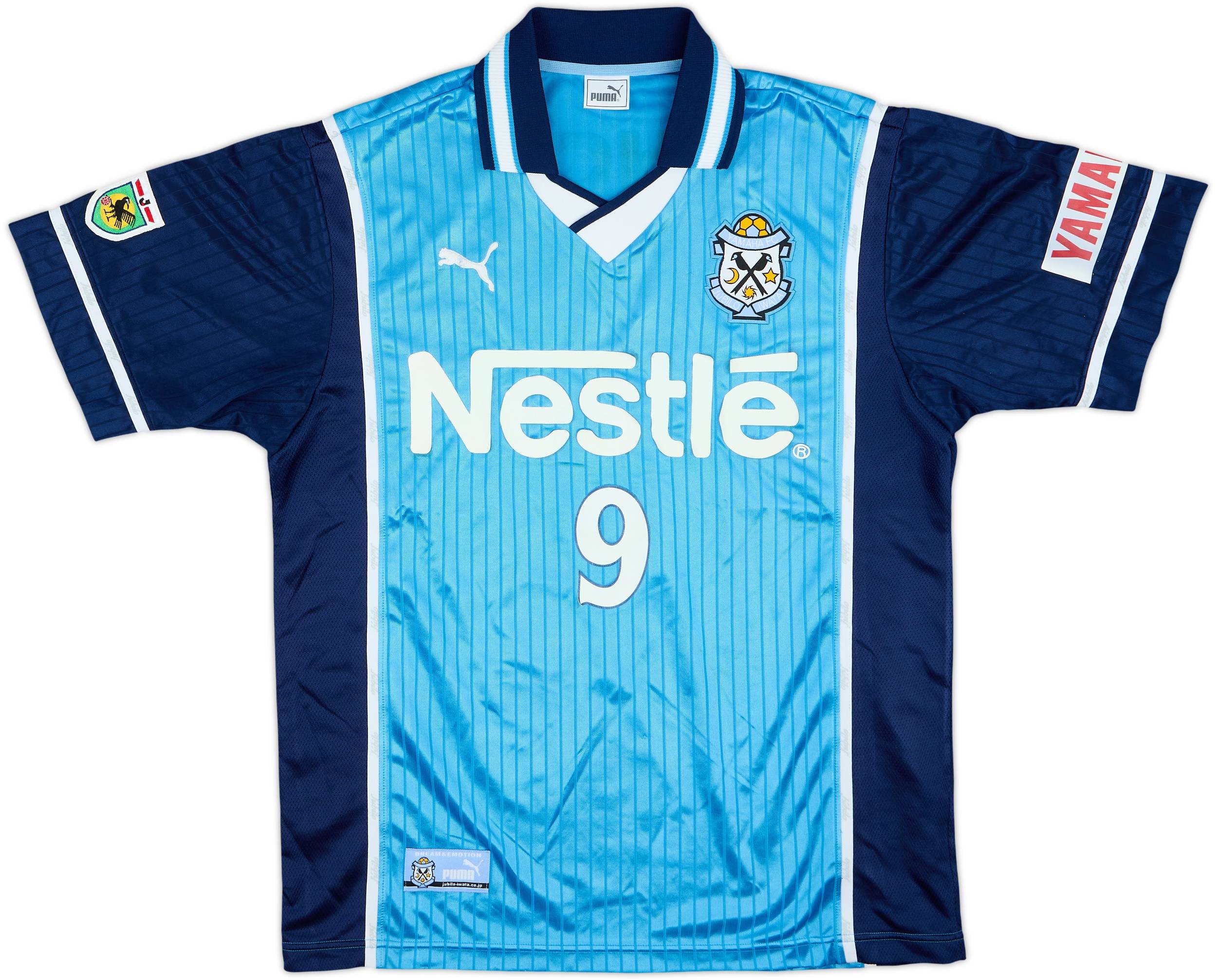 2000-01 Jubilo Iwata Home Shirt #9 - 5/10 - (L)