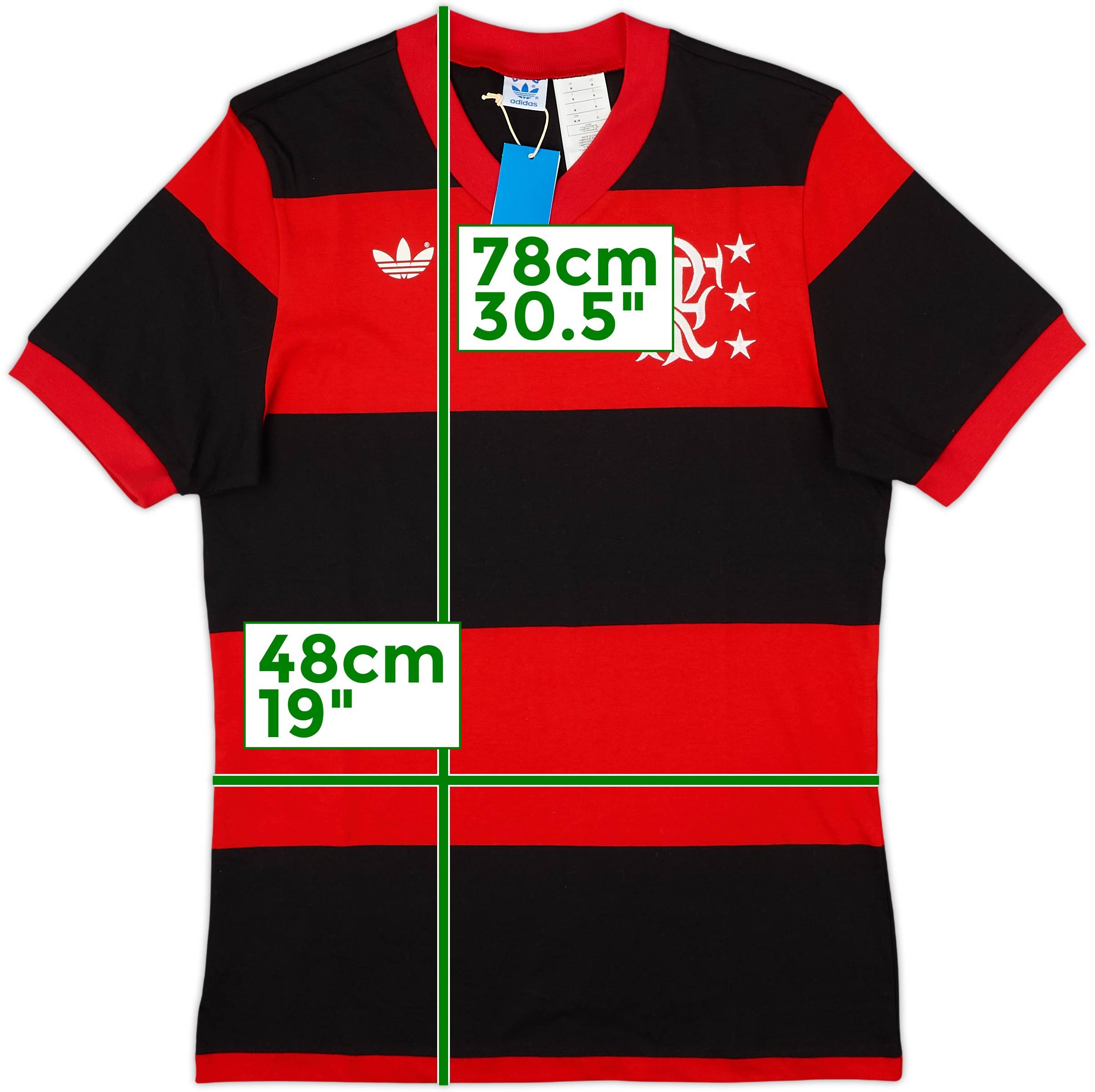 d*e様 フラメンゴアディダス80年代サッカーユニフォーム Flamengo サ 1981 Flamengo adidas Originals Reissue Home Shirt (M)
