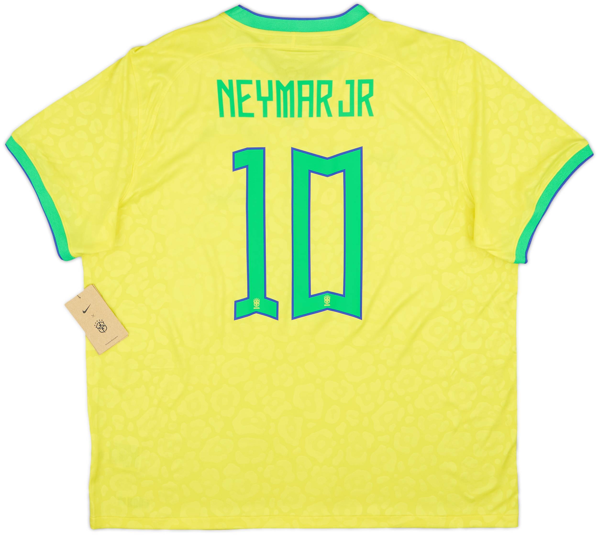 2022-23 Brazil Home Shirt Neymar Jr #10 (XXL)