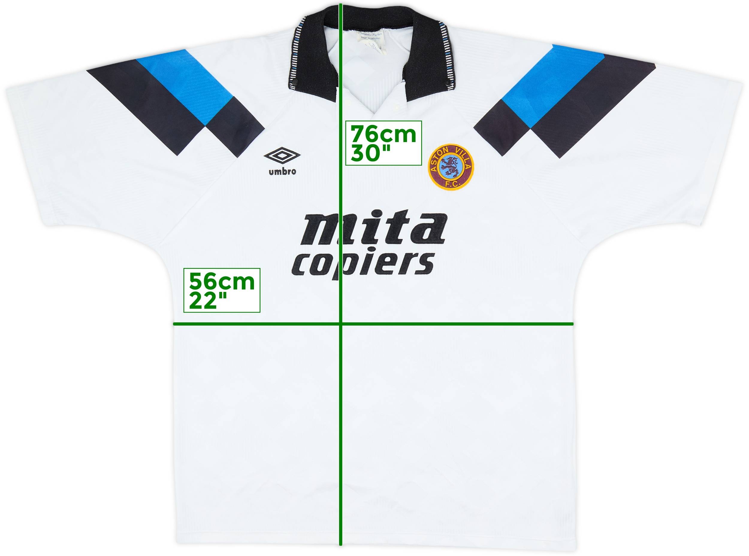 1990-92 Aston Villa Away Shirt - 9/10 - (XL)