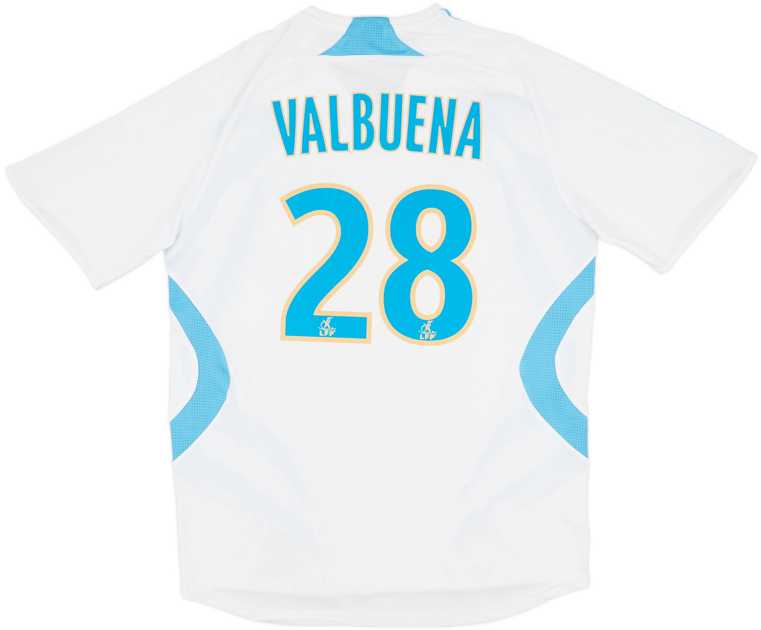 2007-08 Olympique Marseille Home Shirt Valbuena #28 - 8/10 - (M)