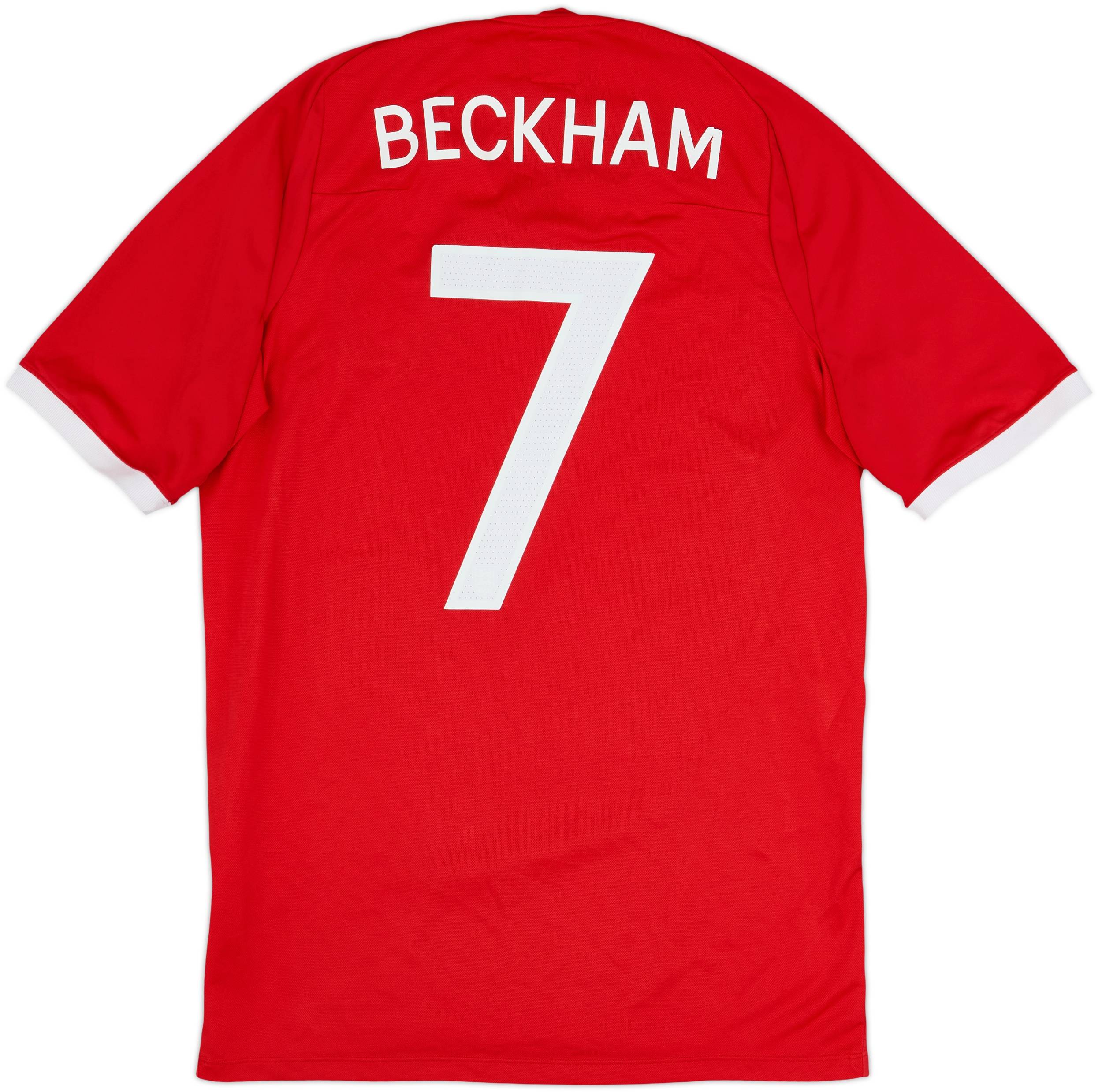 2010-11 England Away Shirt Beckham #7 - 9/10 - (M)