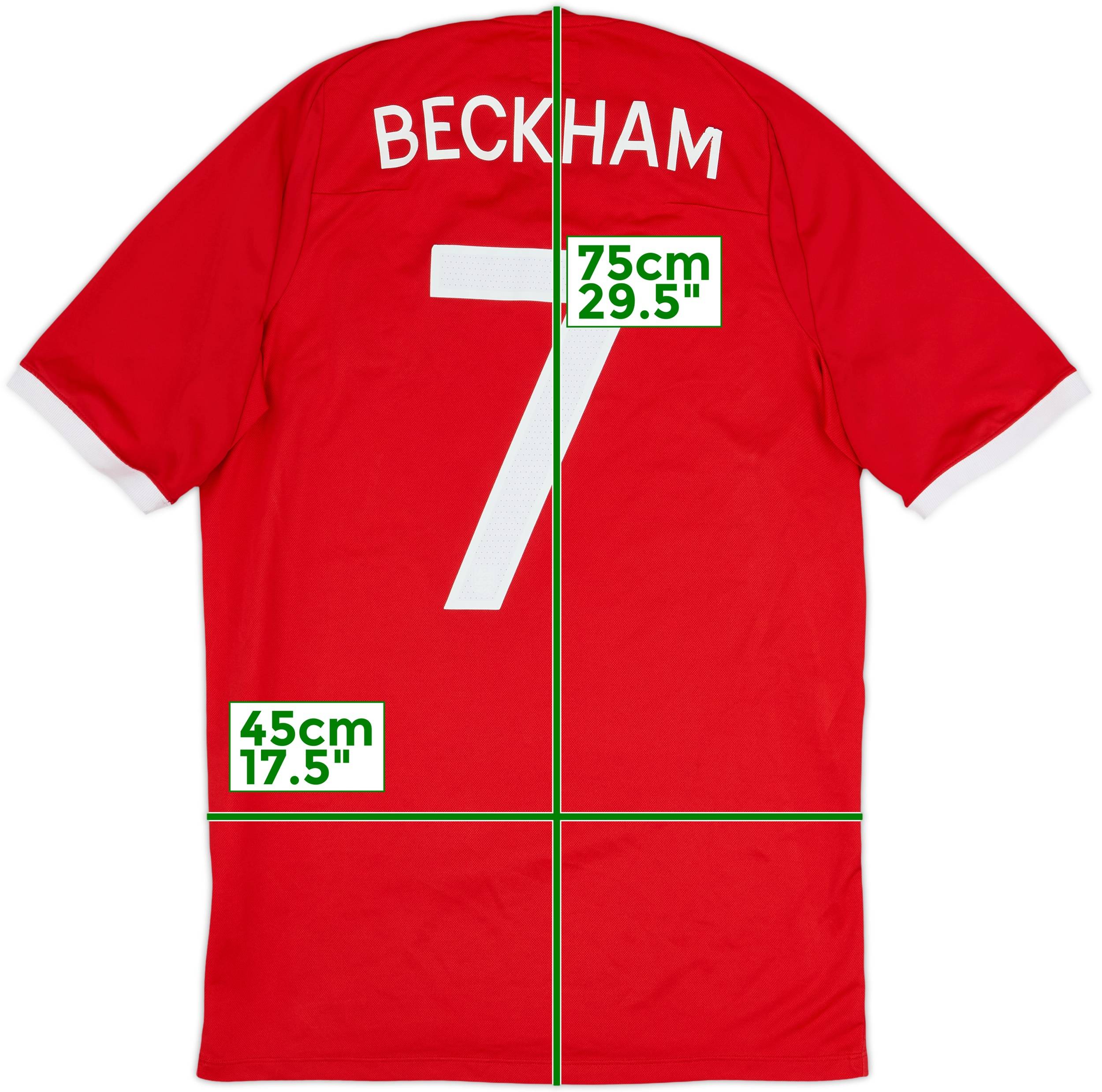 2010-11 イングランド代表AWAY サイズ38 #18 BECKHAM 2010-11 England Away Shirt Beckham #7 - 9/10 - (M)